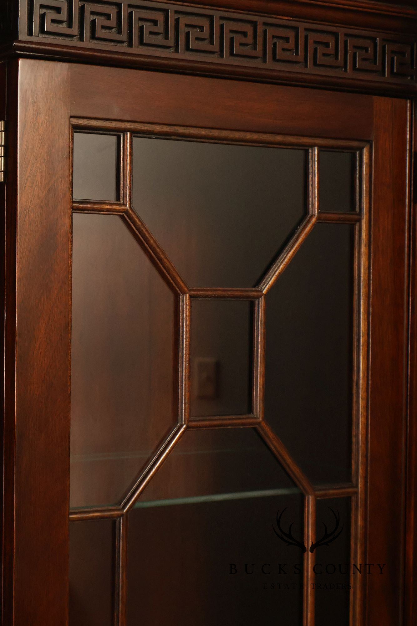 Stickley Georgian Style Mahogany Bookcase Breakfront