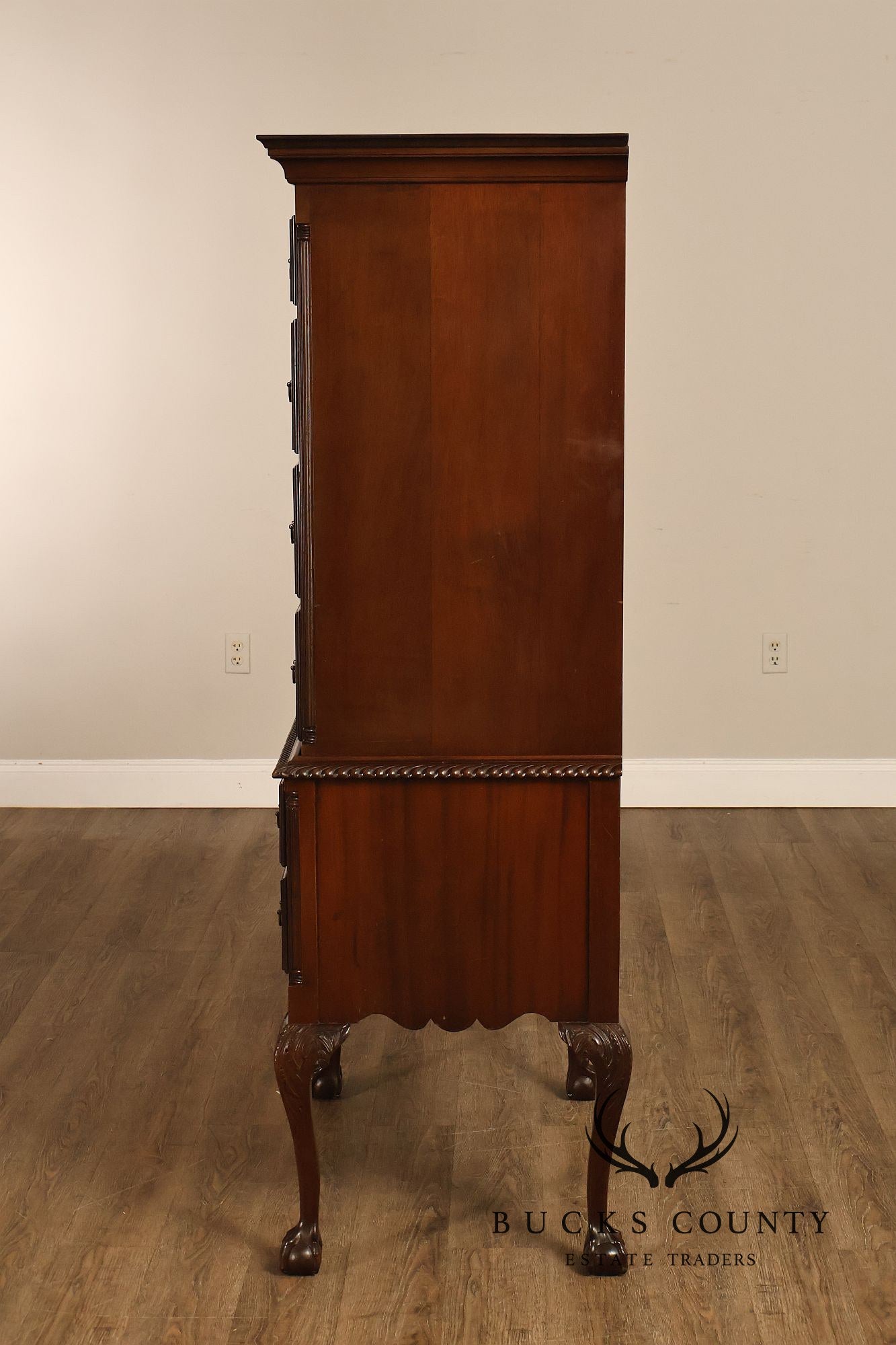 H. Feldenkreis Chippendale Style Mahogany Highboy