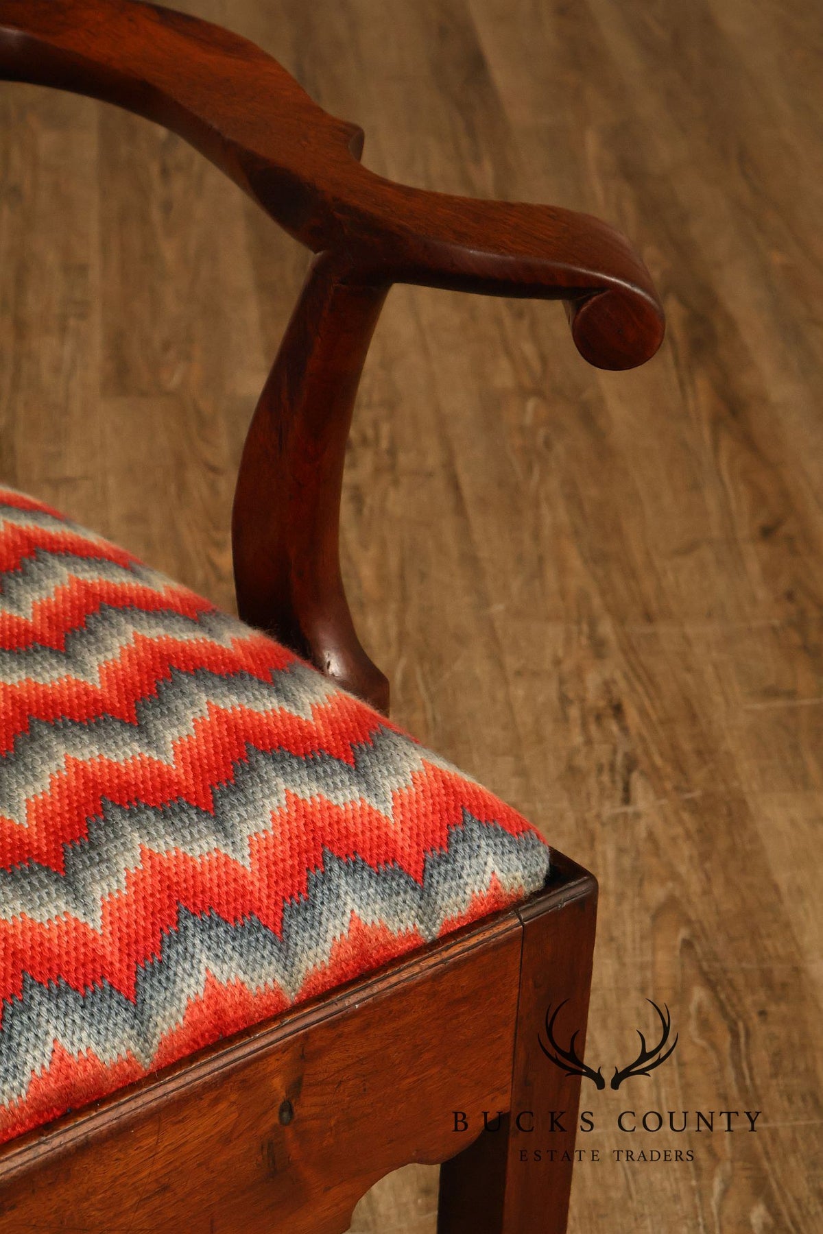18th Century Pennsylvania Chippendale Walnut Necessary Chair