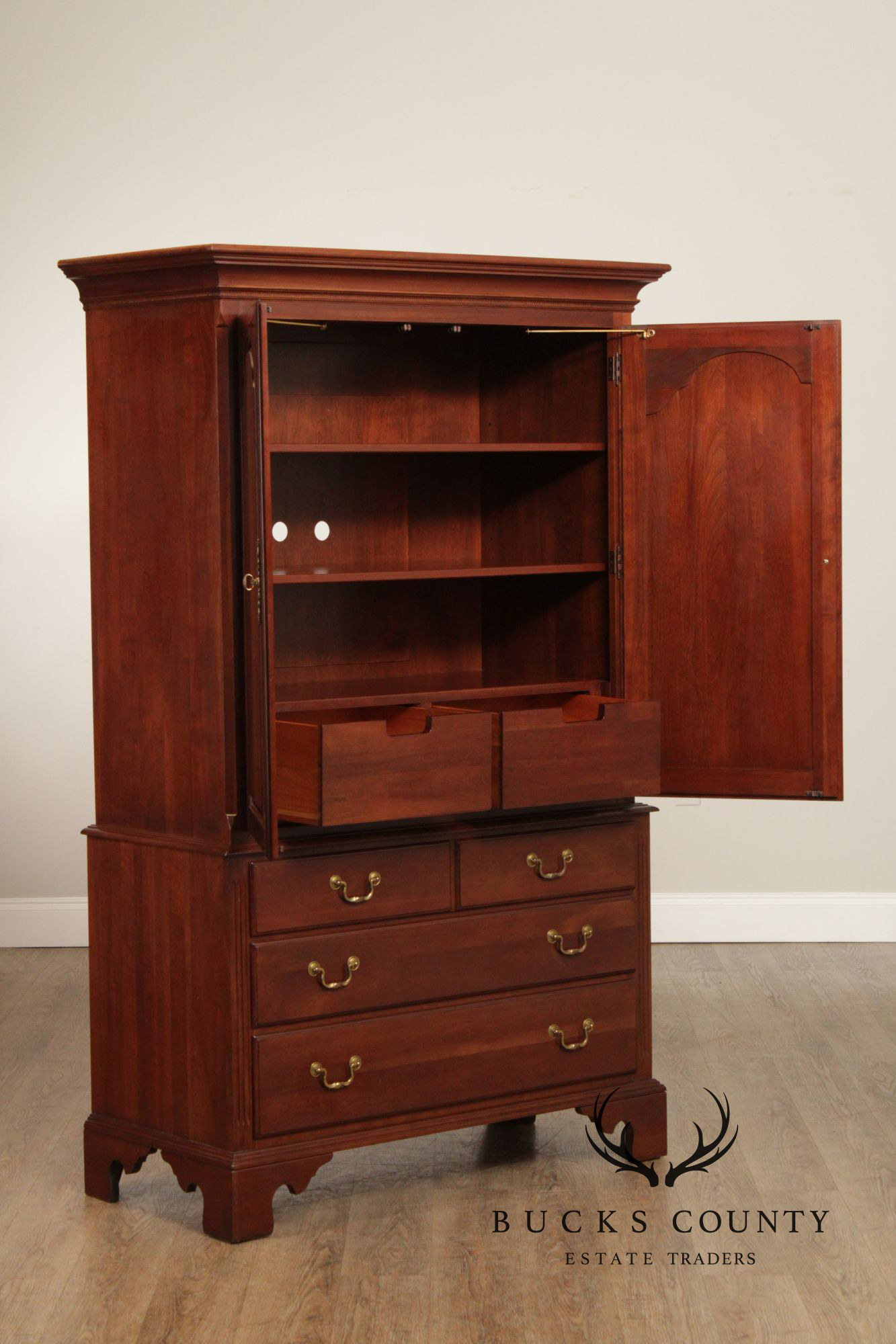 Ethan Allen 'Georgian Court' Cherry Armoire
