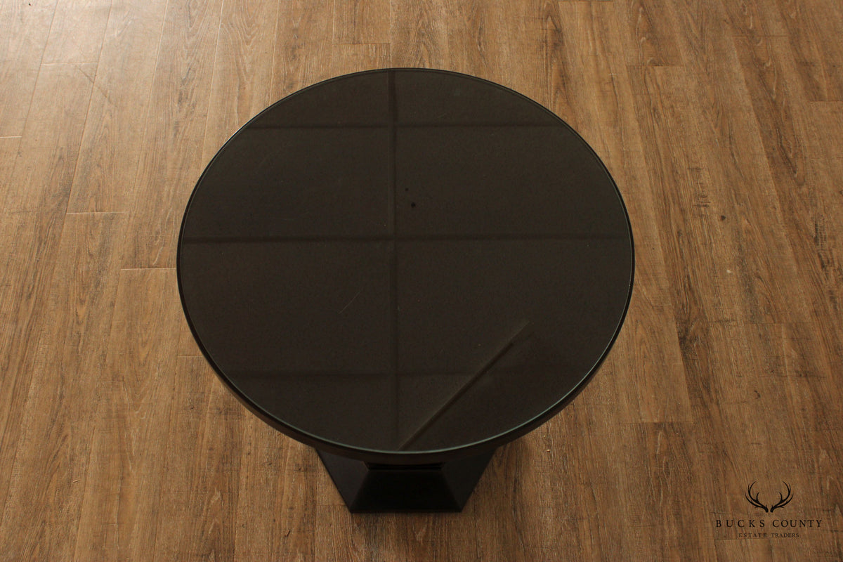 Century Furniture Empire Style Two-Tier Pedestal Side Table
