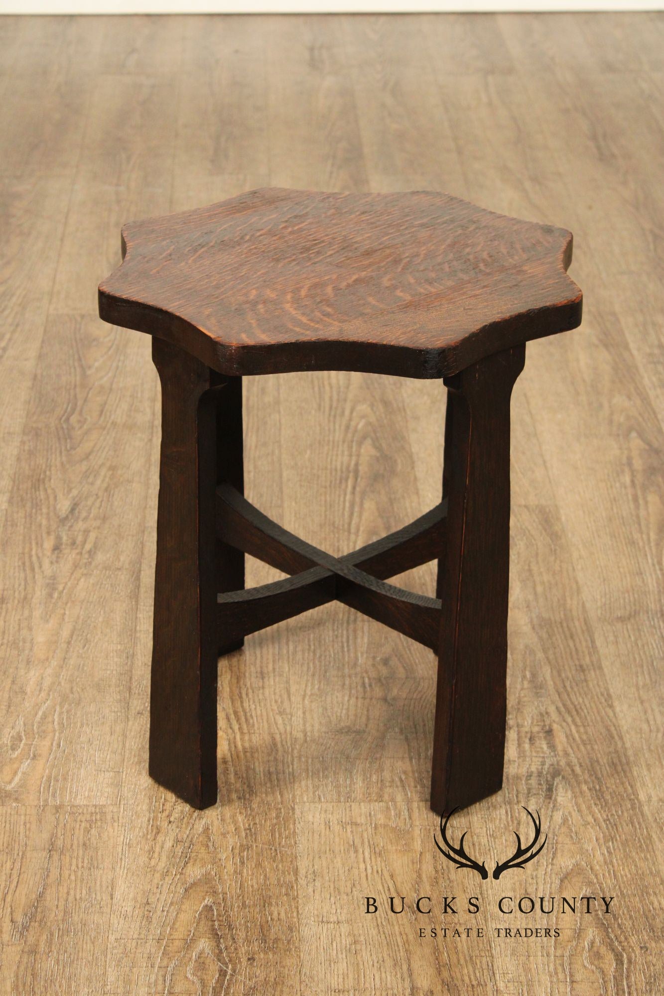 Grand Rapids Arts & Crafts Antique Oak Tabouret