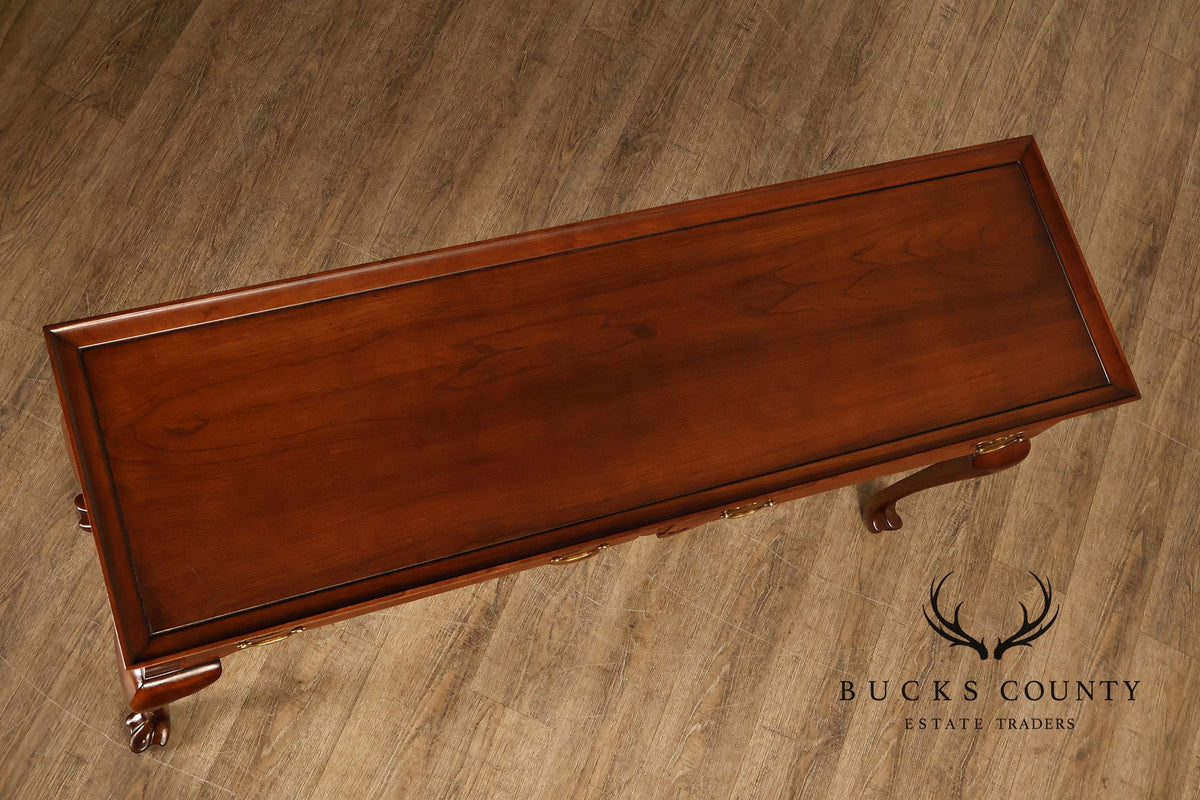 Statton Chippendale Style Cherry Console Table