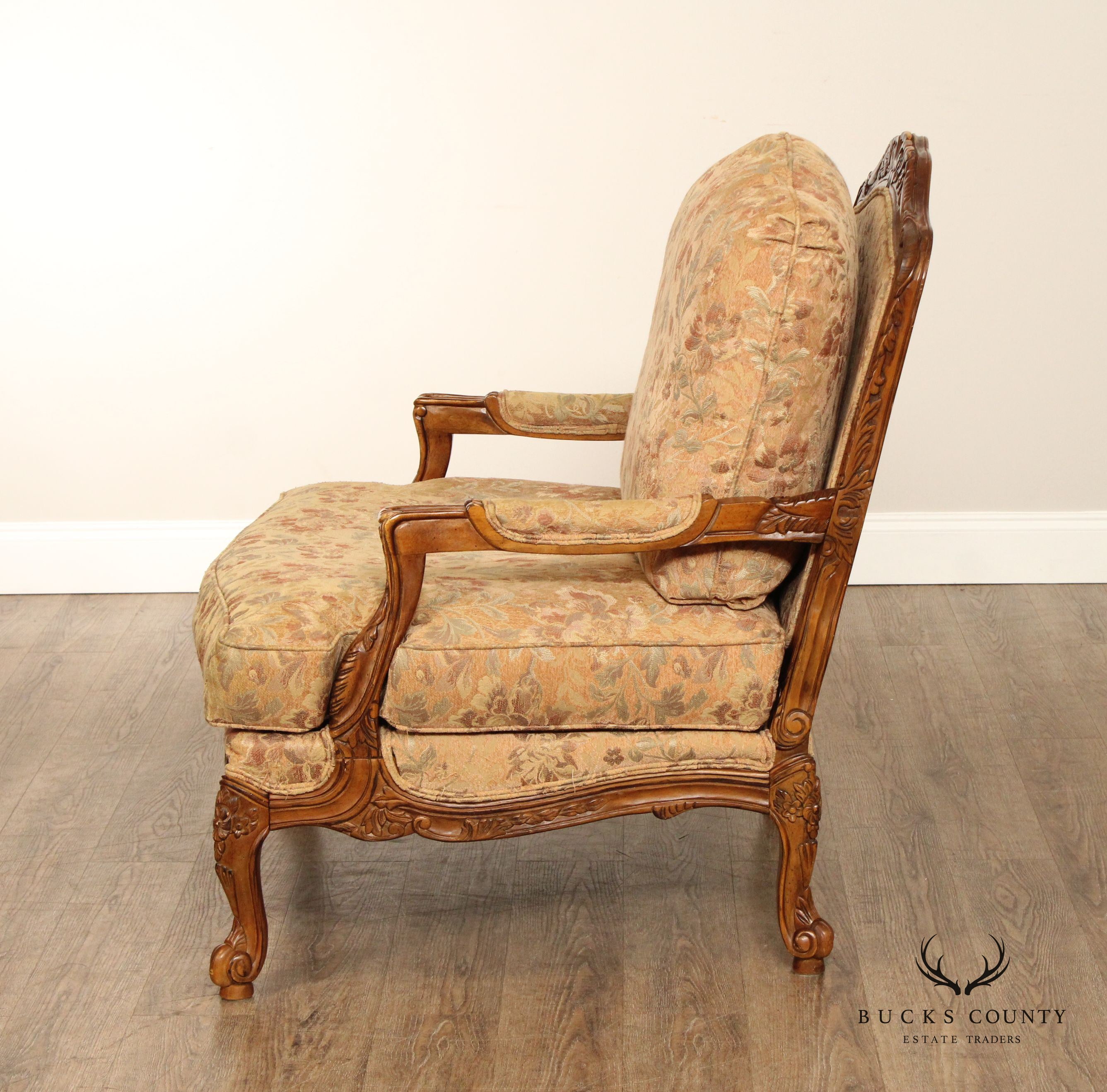 Best Chairs, Inc. French Louis XV Style Bergere Armchair