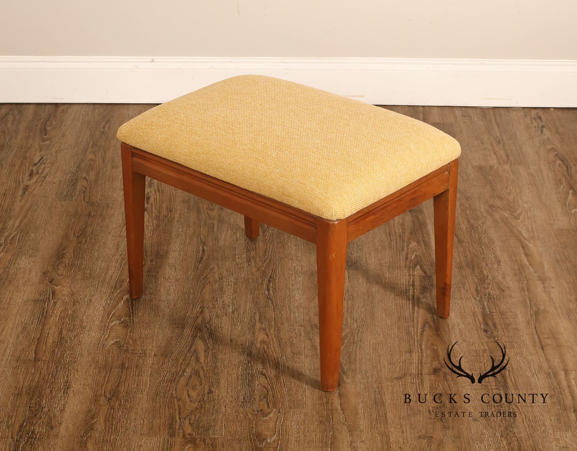 Mid Century Modern Upholstered Vanity Bench