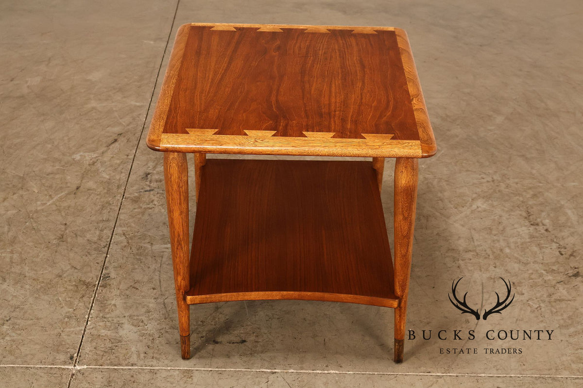 Lane 'Acclaim' Mid Century Modern Walnut and Oak End Table