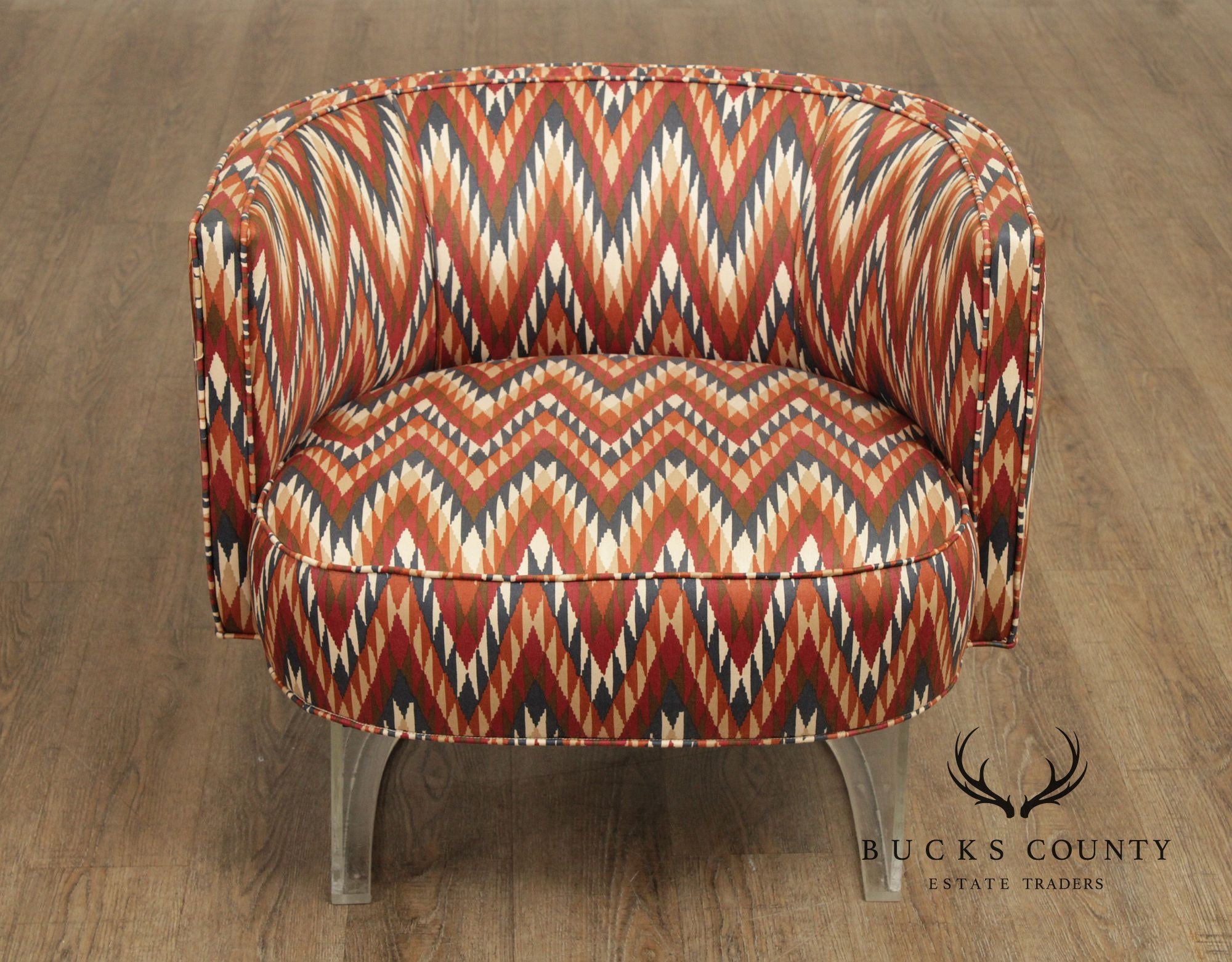 Mid Century Modern Barrel Back Lounge Chair