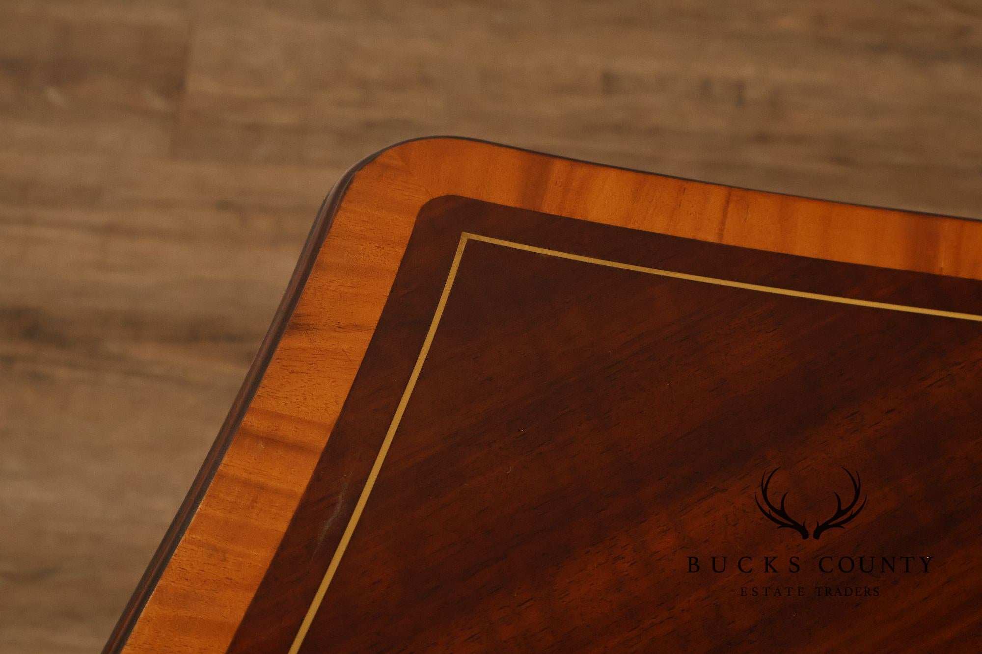 Theodore Alexander Pair of 'Adolphus' Mahogany Side Tables