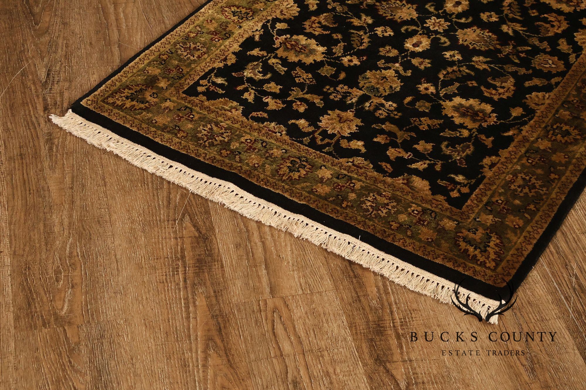 Hand Knotted Traditional Wool Floral Runner Rug