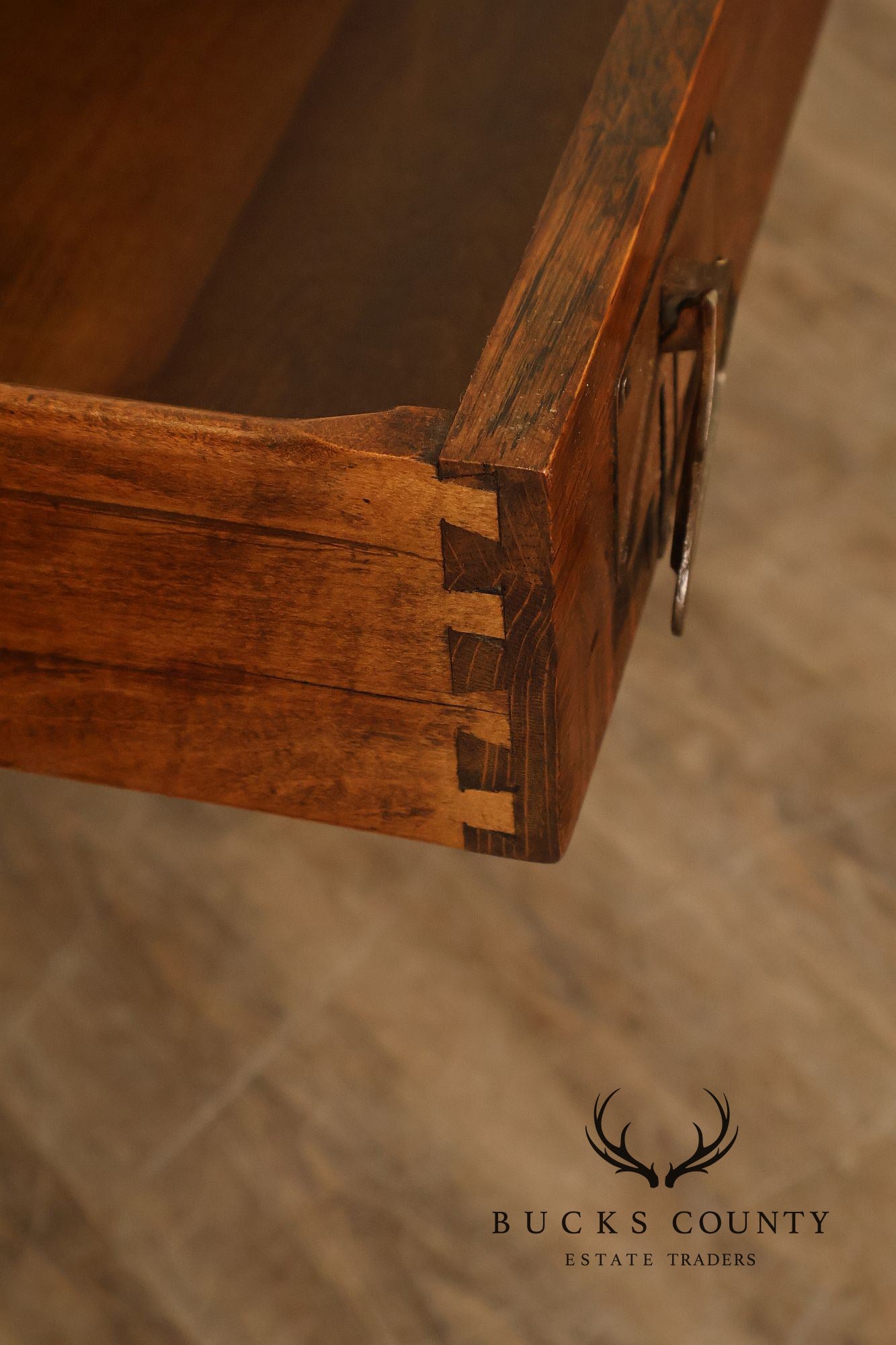 Antique Arts & Crafts Library Table Writing Desk