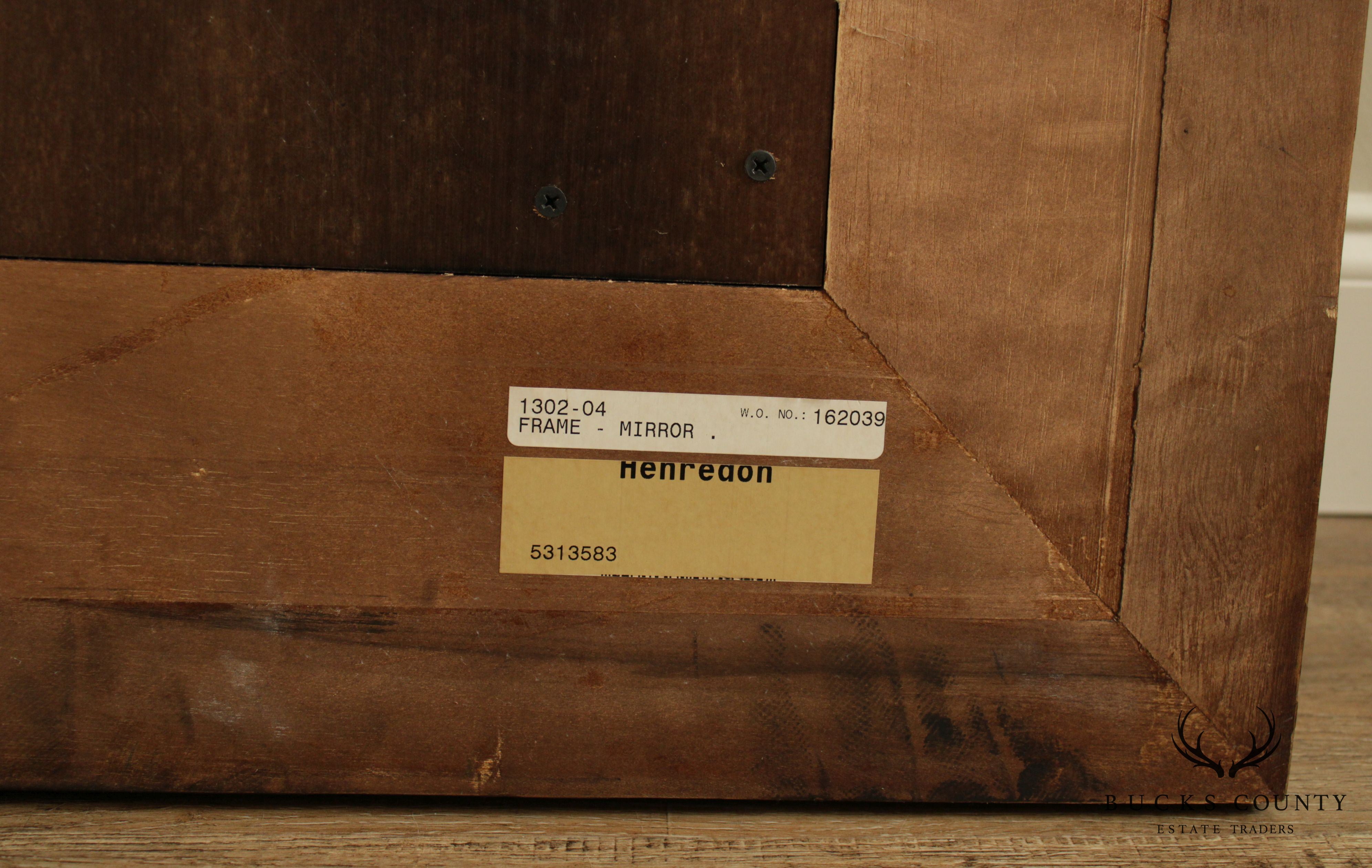 Henredon Ralph Lauren Large Carved Wood Frame Antique Mirror