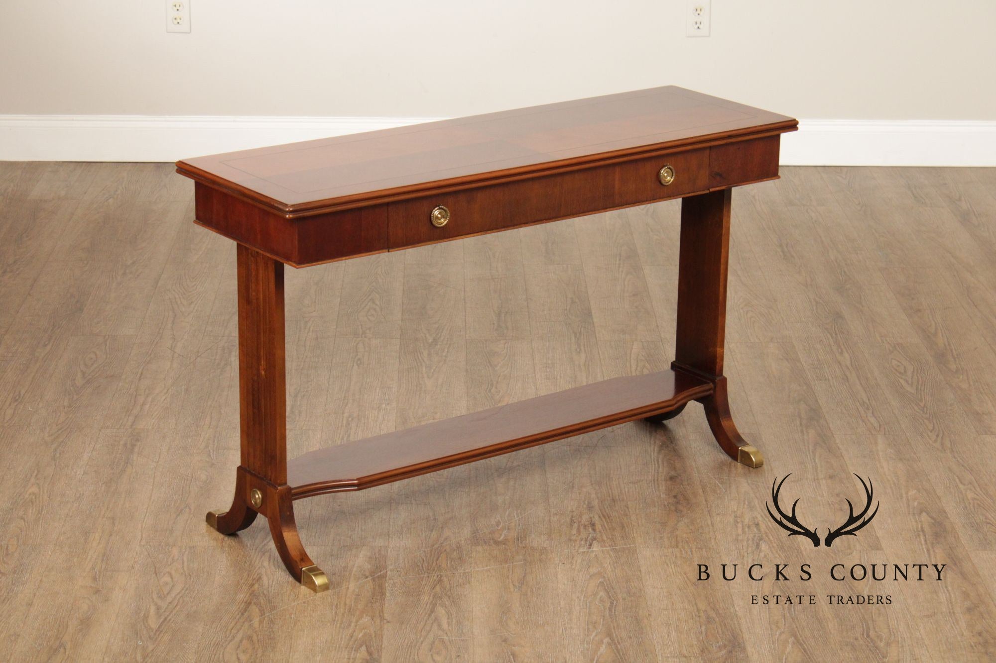 Lane Regency Style Mahogany Console Table