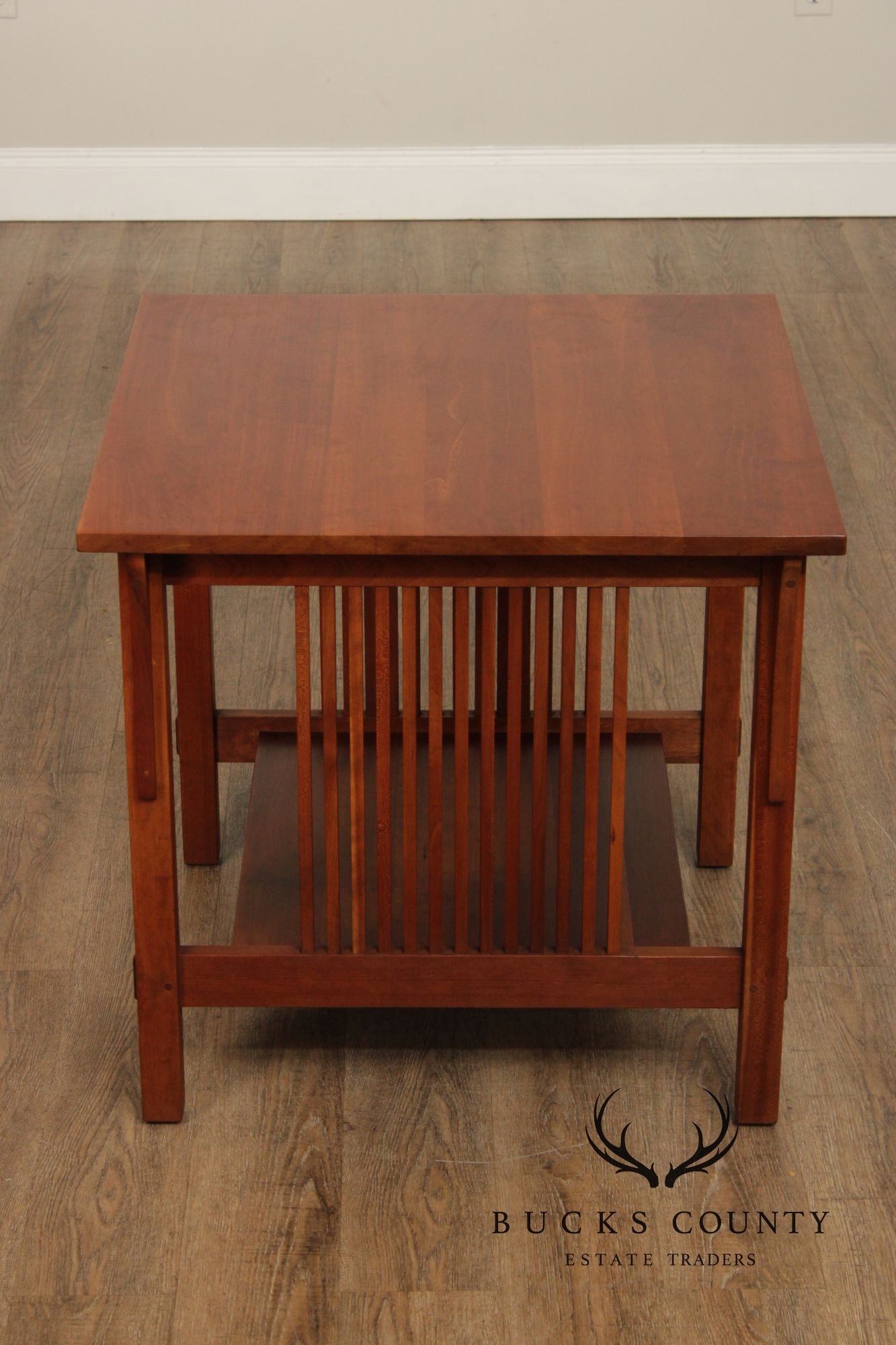 Stickley Mission Collection Cherry Spindle Lamp Table