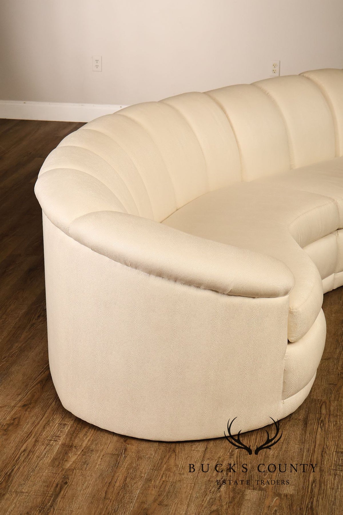 Thayer Coggin Post Modern Curved Sectional Sofa