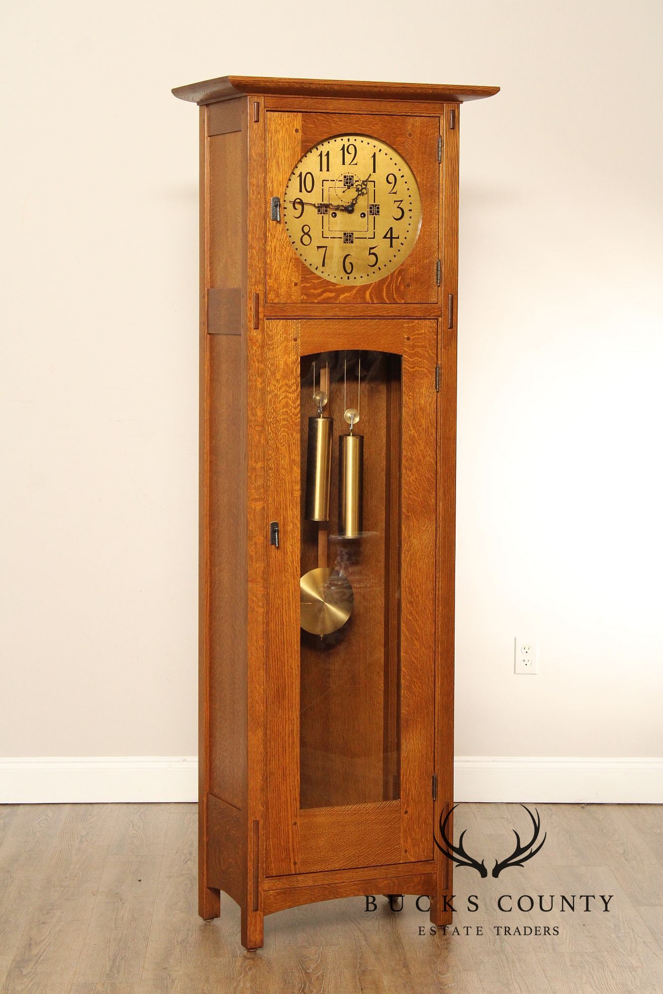 Stickley Mission Collection Oak Grandfather Clock