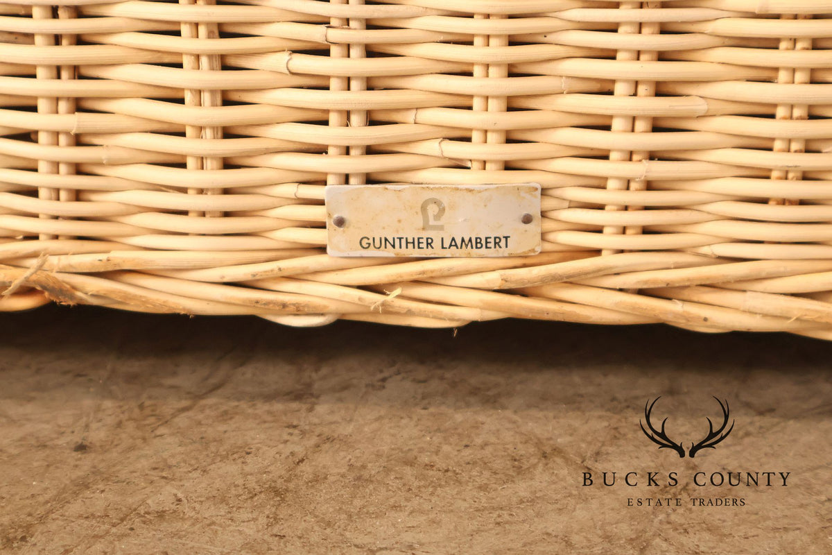 Gunther Lambert Wicker Sofa