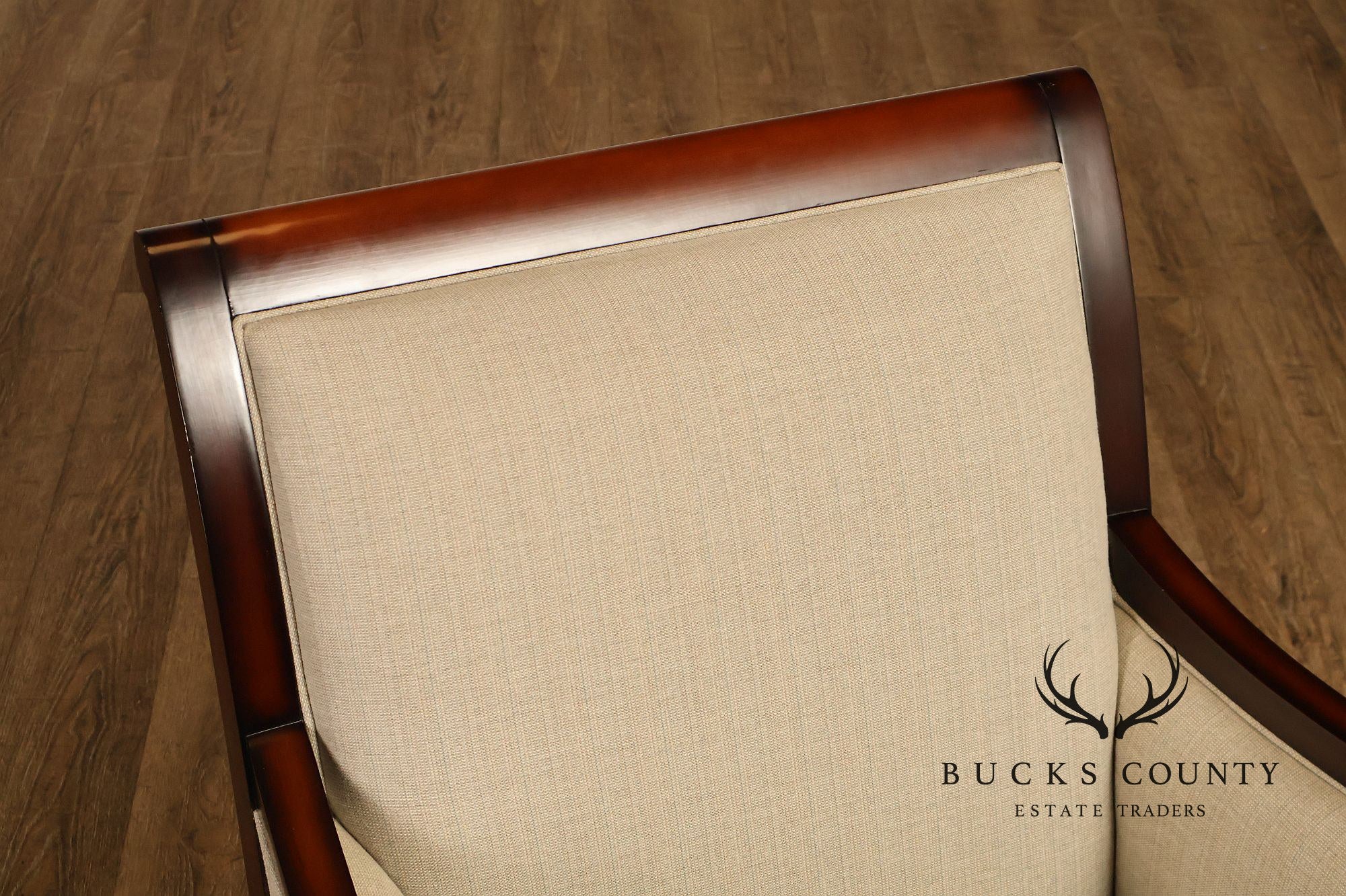 Baker Milling Road Collection Pair Of Transitional Lounge Chairs