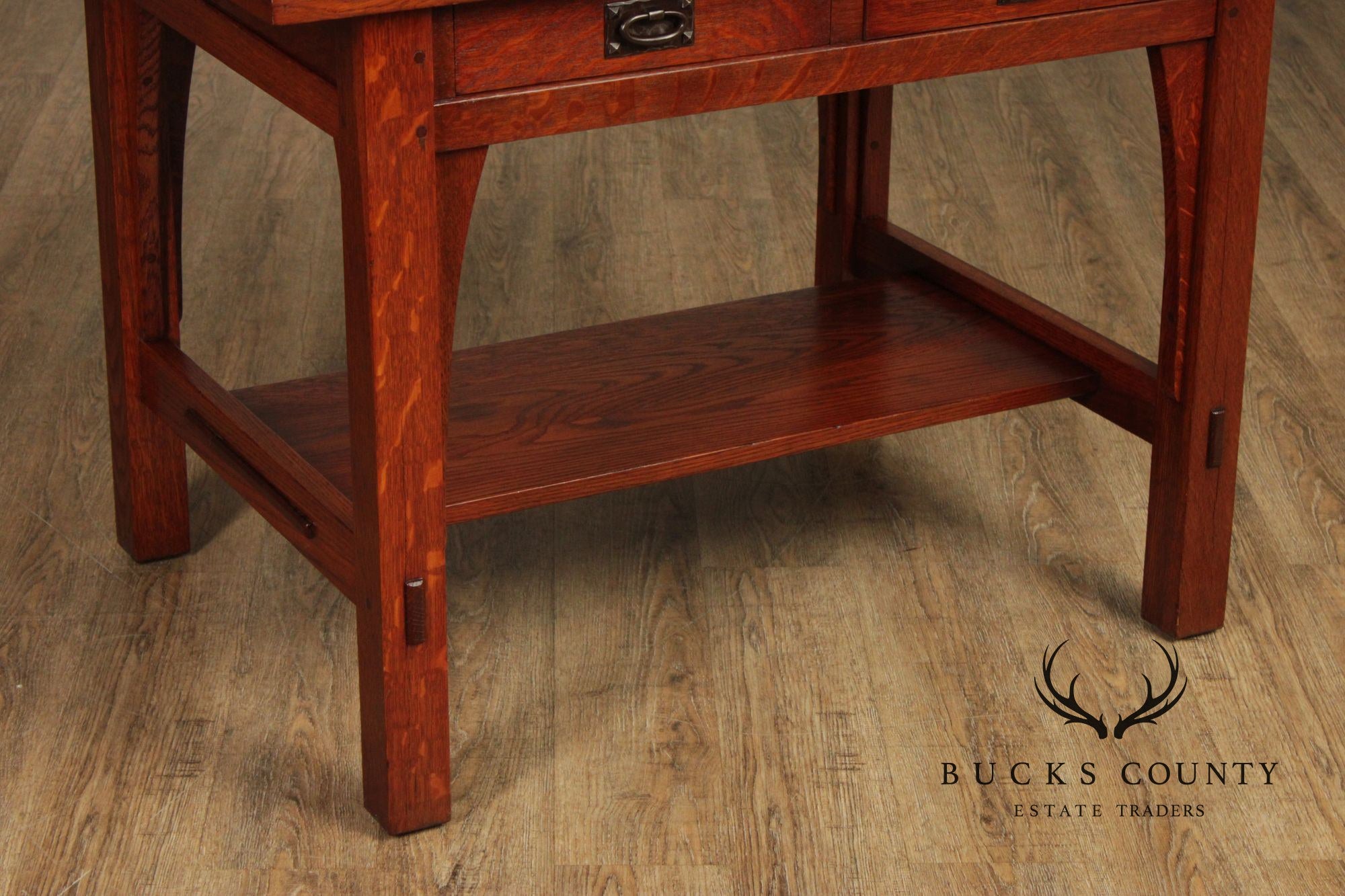 Gustav Stickley Antique Mission Oak Library Desk