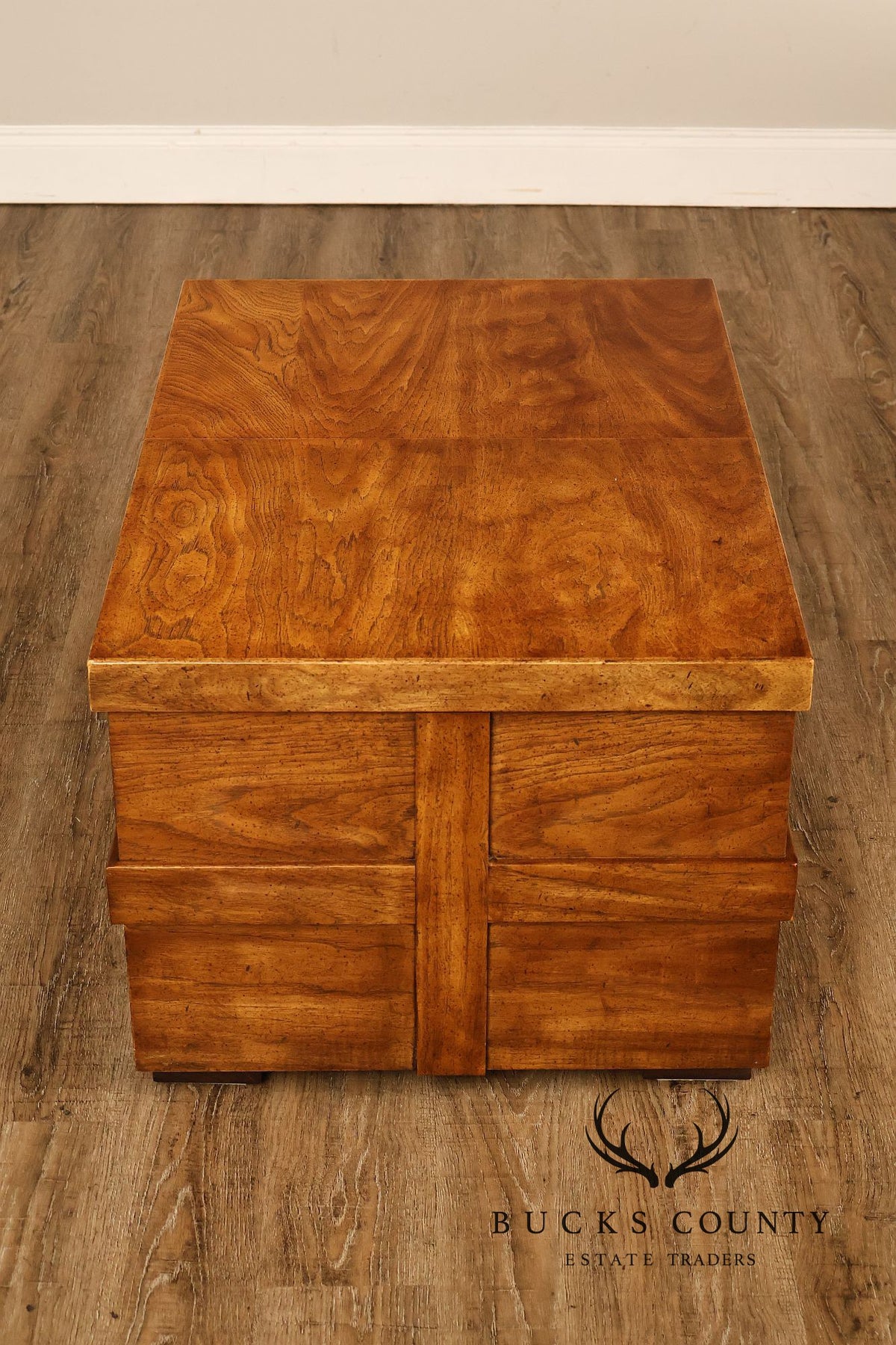 Drexel 'Woodbriar' Campaign Style Coffee Table