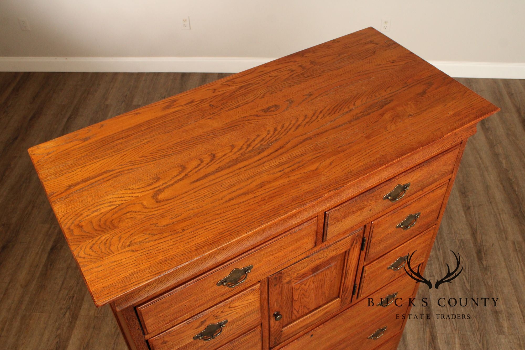 Lineage Chippendale Style Oak Door Chest