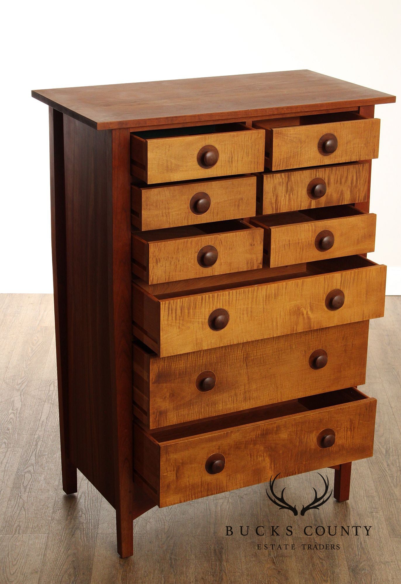 Stickley Mission Collection Harvey Ellis Cherry Tall Chest