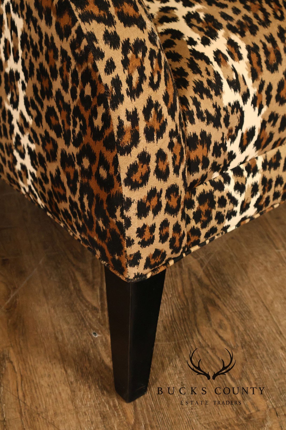 Art Deco Style Leopard Print Armchair