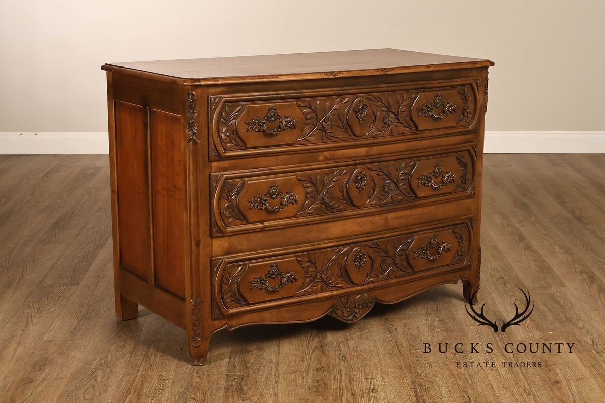 Rustic Italian Style Floral Carved Chest