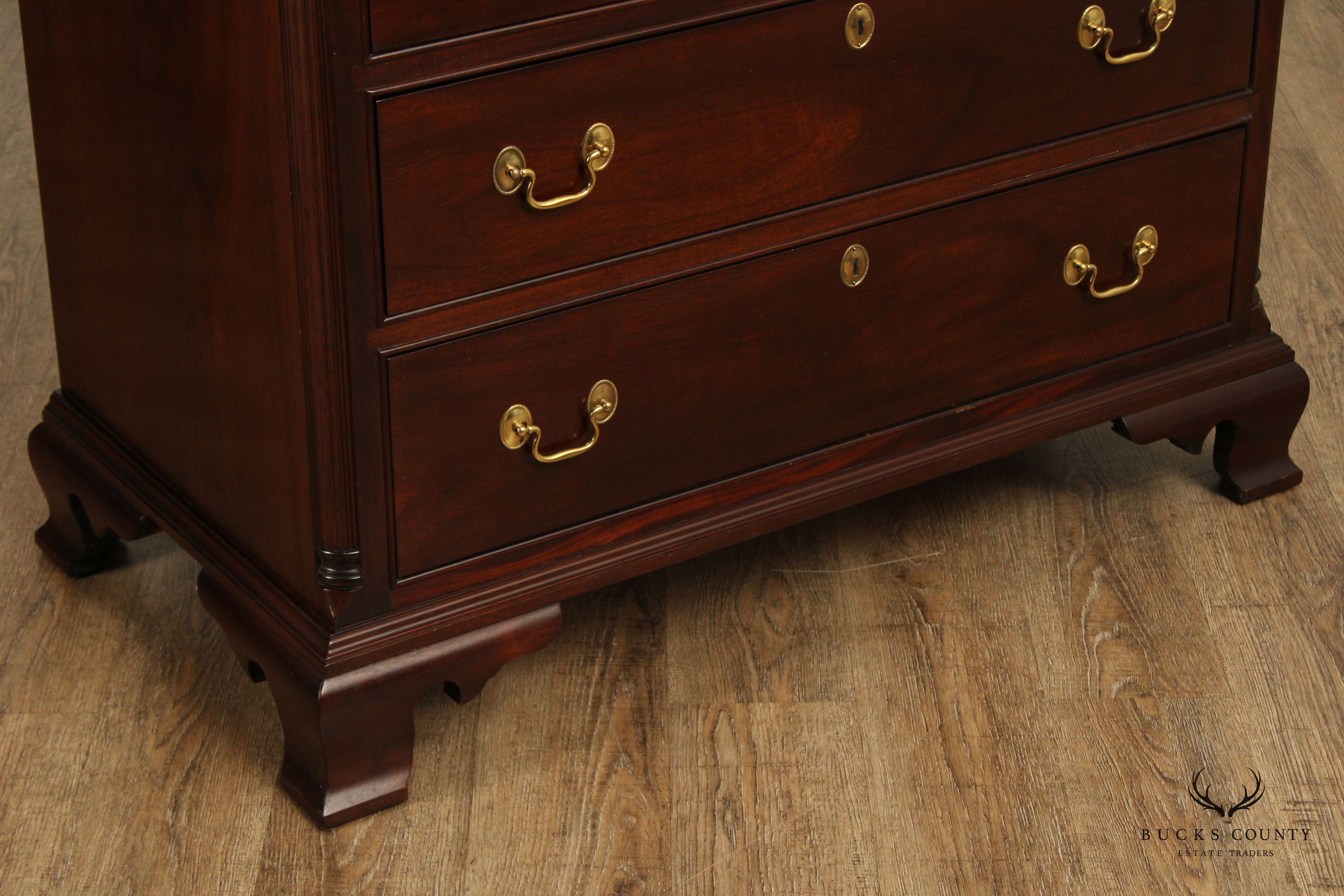 STICKLEY CHIPPENDALE STYLE MAHOGANY HIGHBOY CHEST