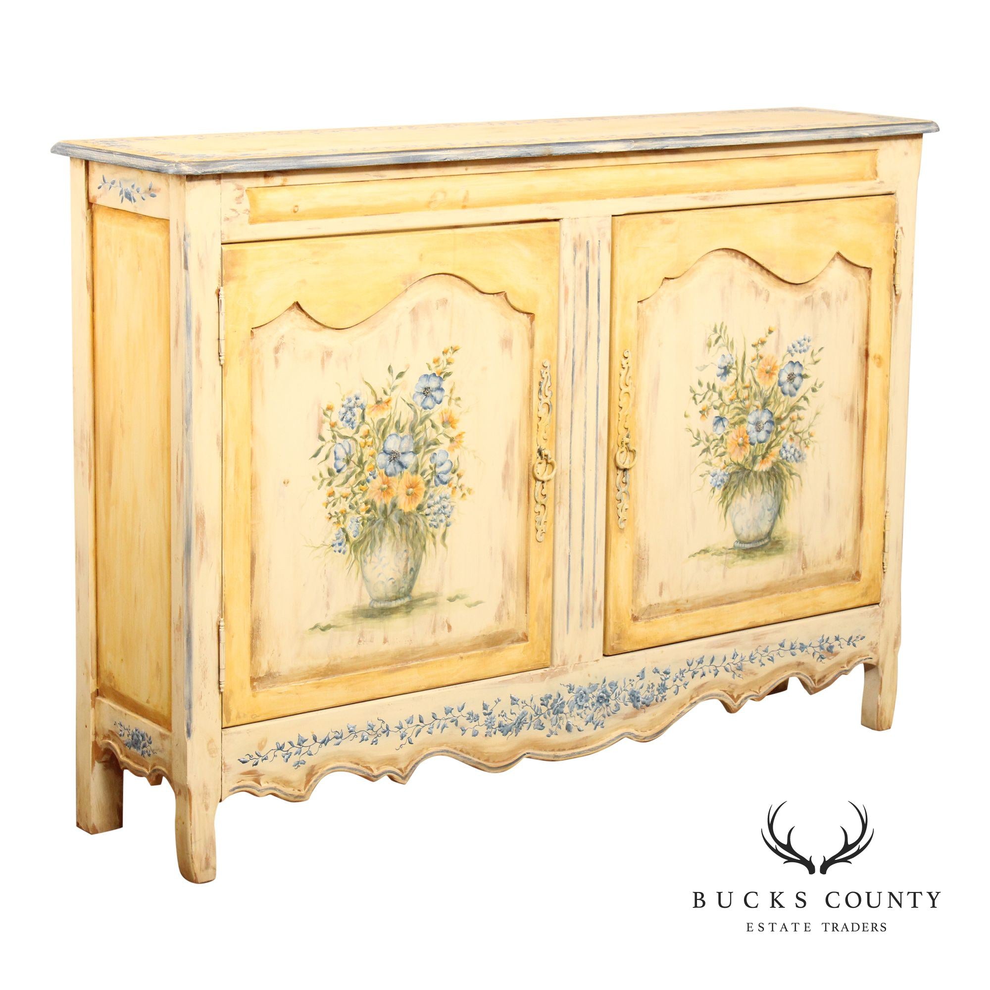 Habersham French Country Style Painted Sideboard