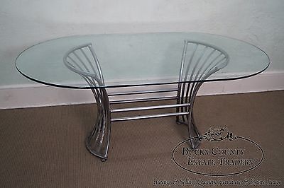 Shaver Howard Steel Frame Dining Table & 6 Chairs Set