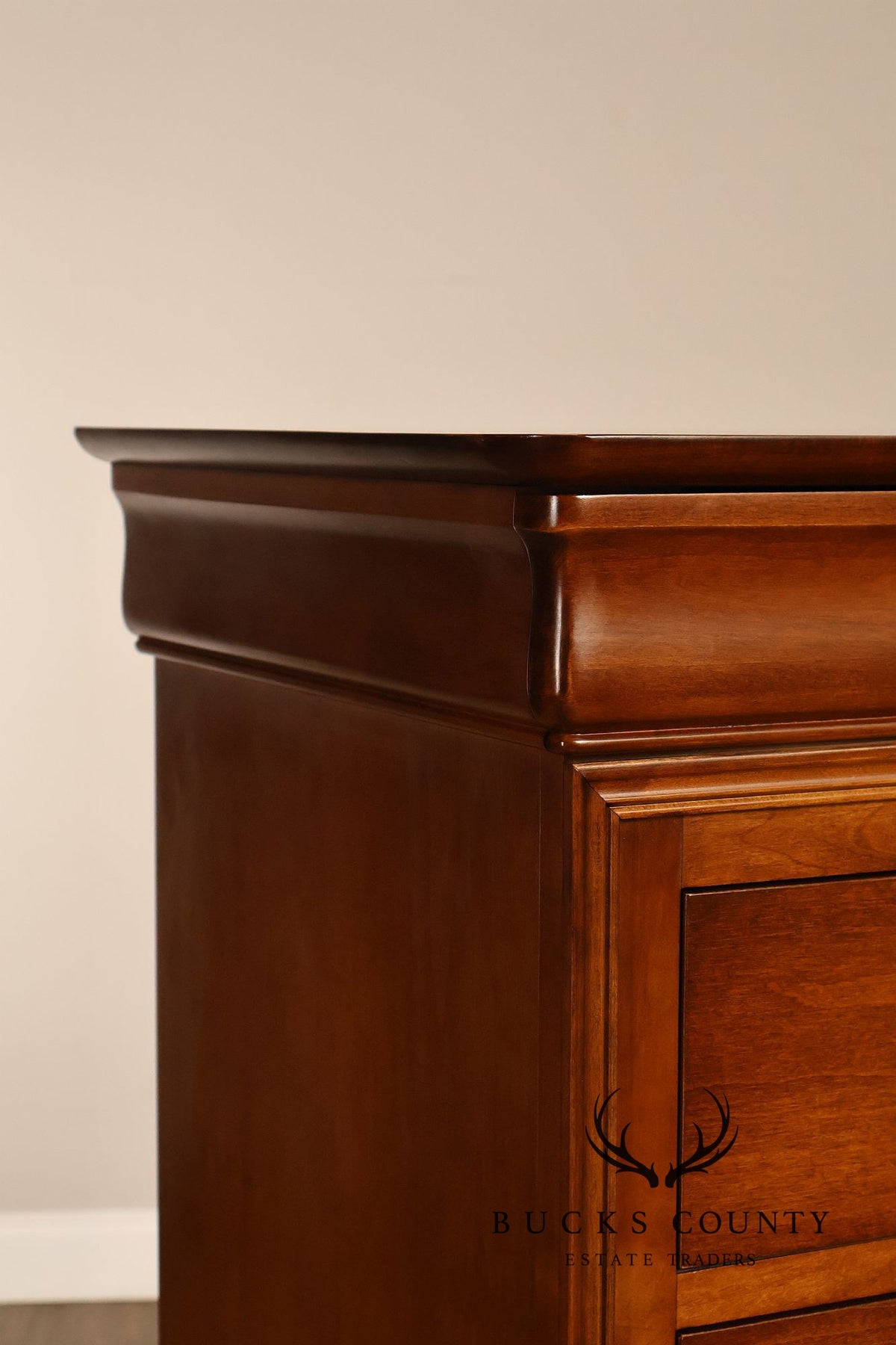 Shermag Louis Philippe Style Cherry Tall Chest