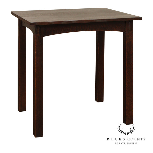 Stickley Mission Style Oak Side Or Writing Table