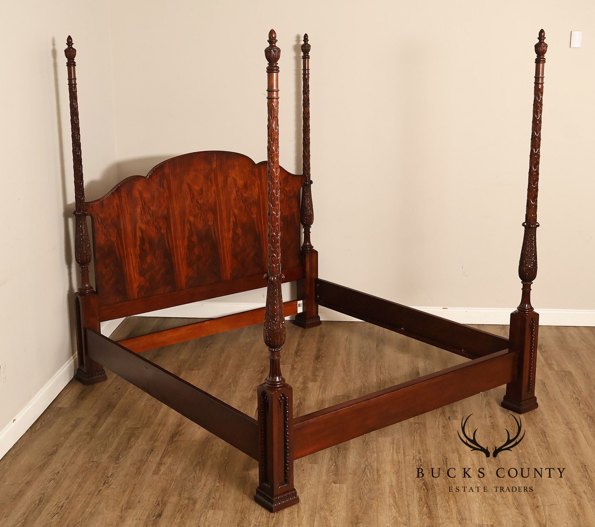 Oscar De La Renta For Century Furniture Mahogany King Size Poster Bed