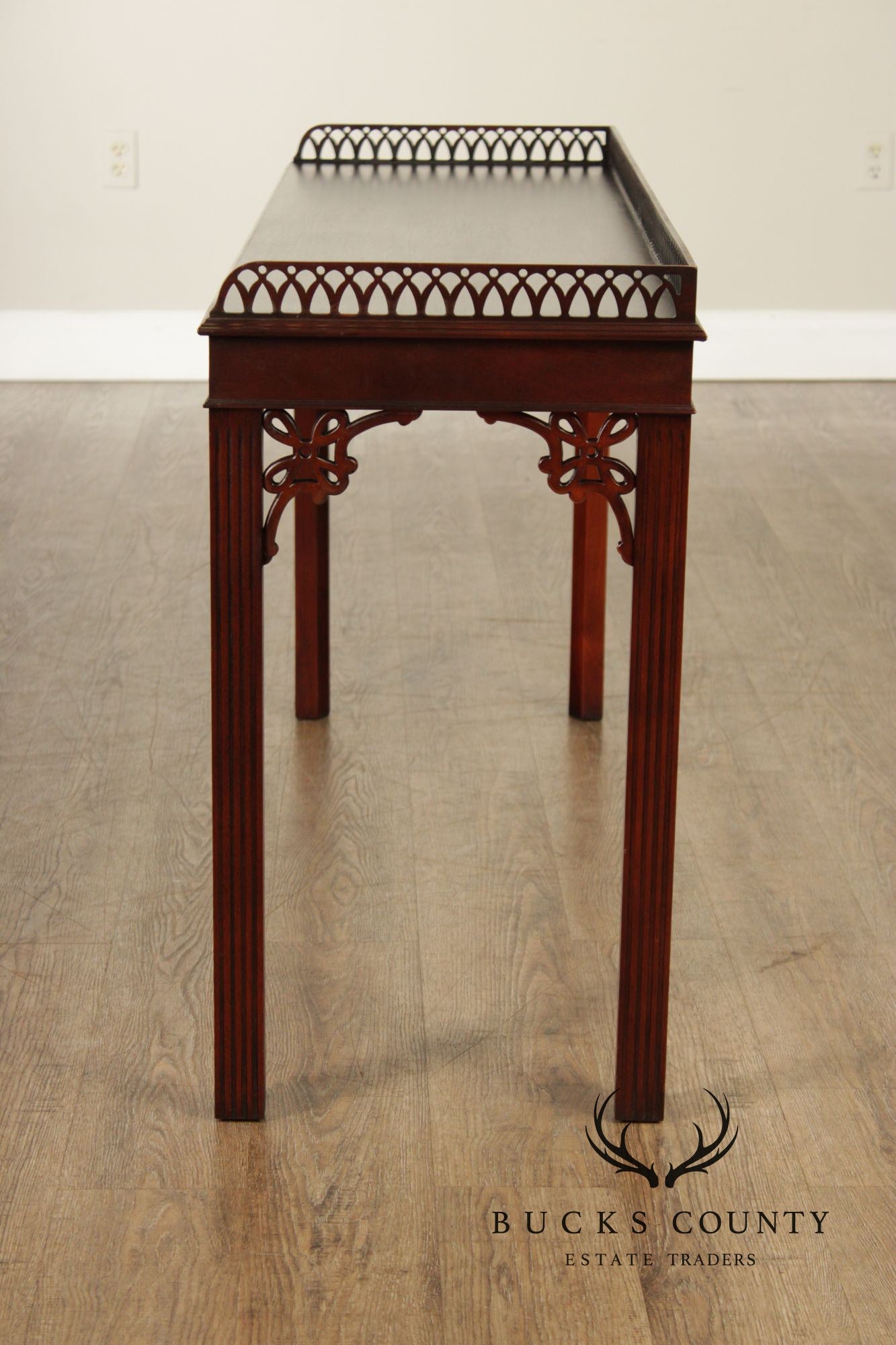 Wellington Hall Chinese Chippendale Style Mahogany Console table