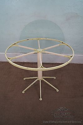 Lee Woodard & Sons Rare Mid Century Modern 5 Piece Round Patio Table/Chairs Set