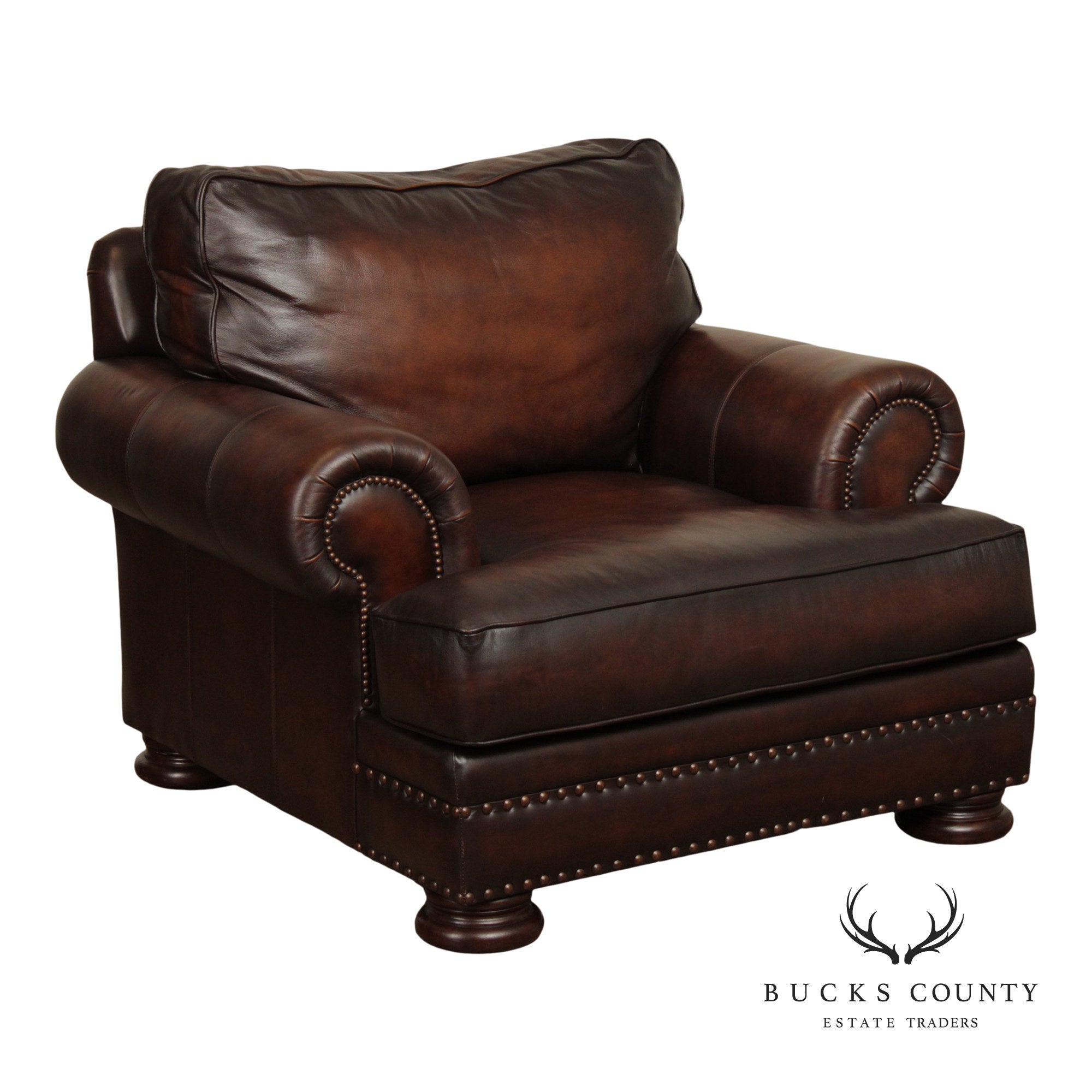 Bernhardt Traditional Leather Club Chair