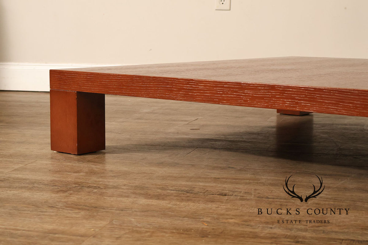 Modern Low Profile Square Coffee Table