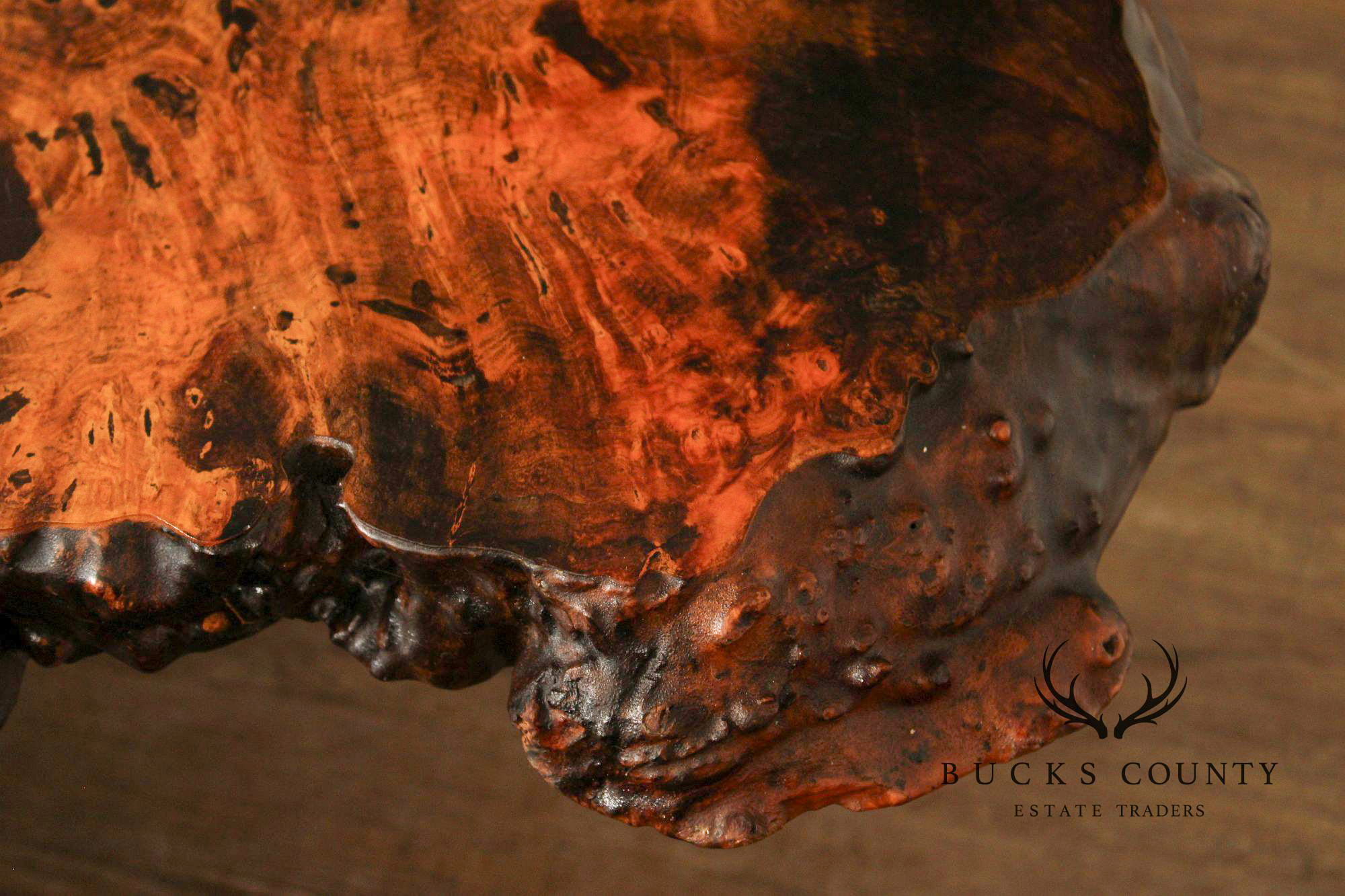 The Burlwood Co. Star Dust Redwood Burl Live Edge Coffee Table