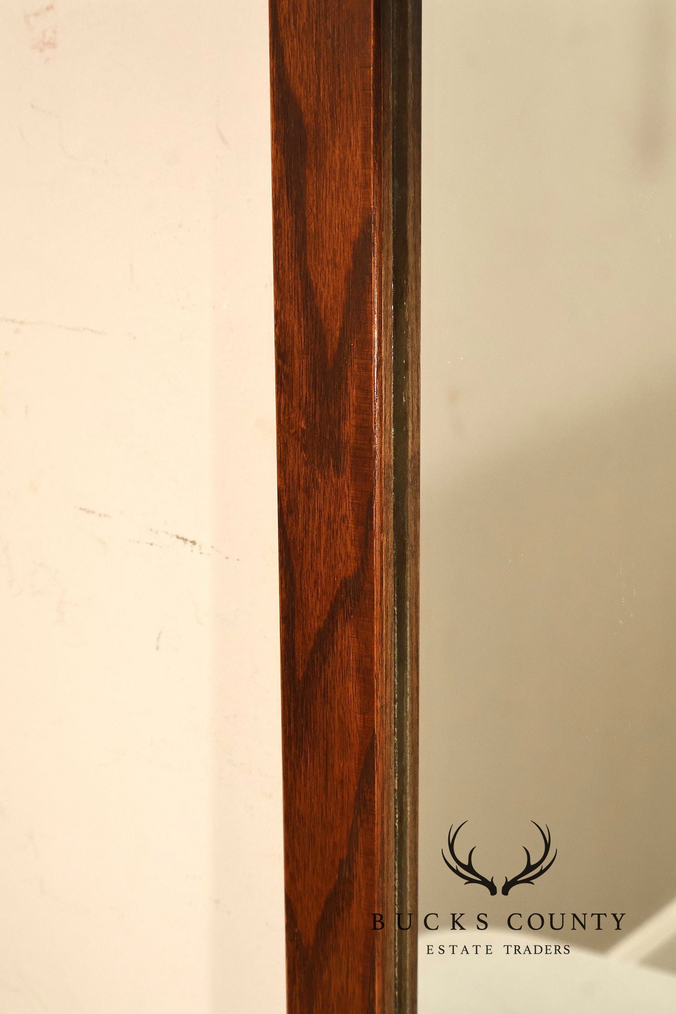 Carolina Mirror Co. Mid Century Modern Walnut Frame Mirror