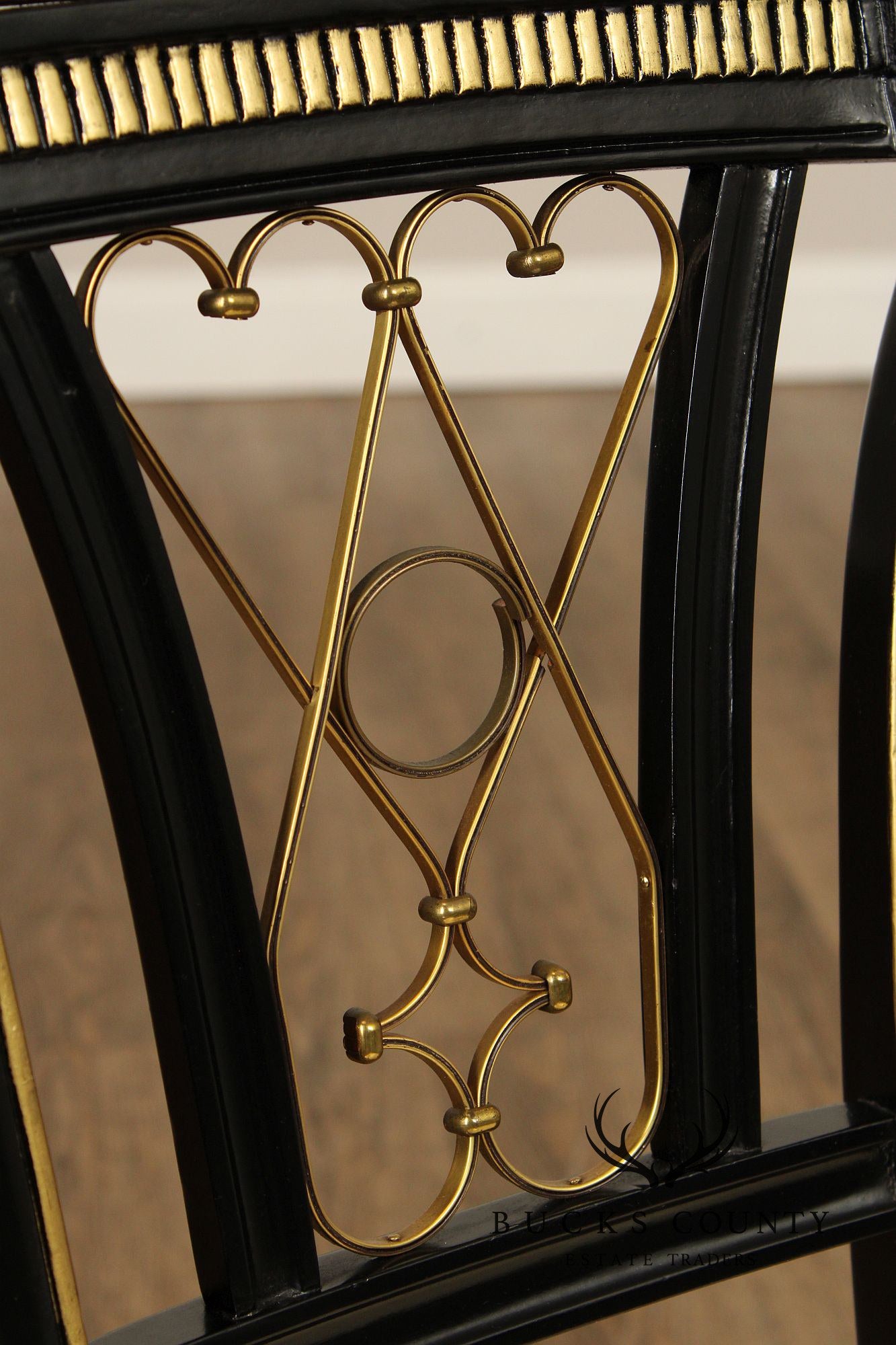 Regency Style Ebonized Side Chair