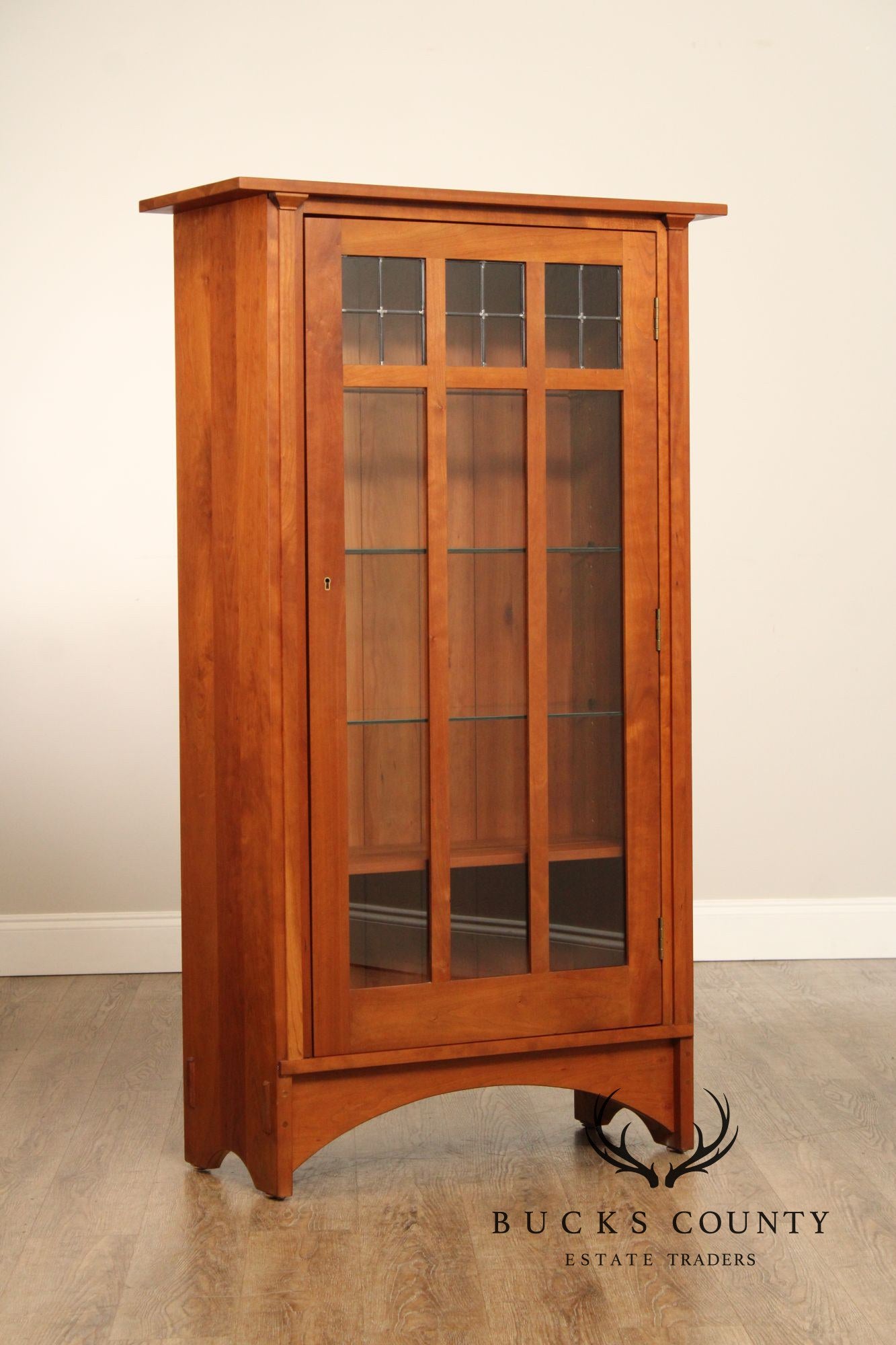 Stickley Mission Collection Single Door Cherry Bookcase