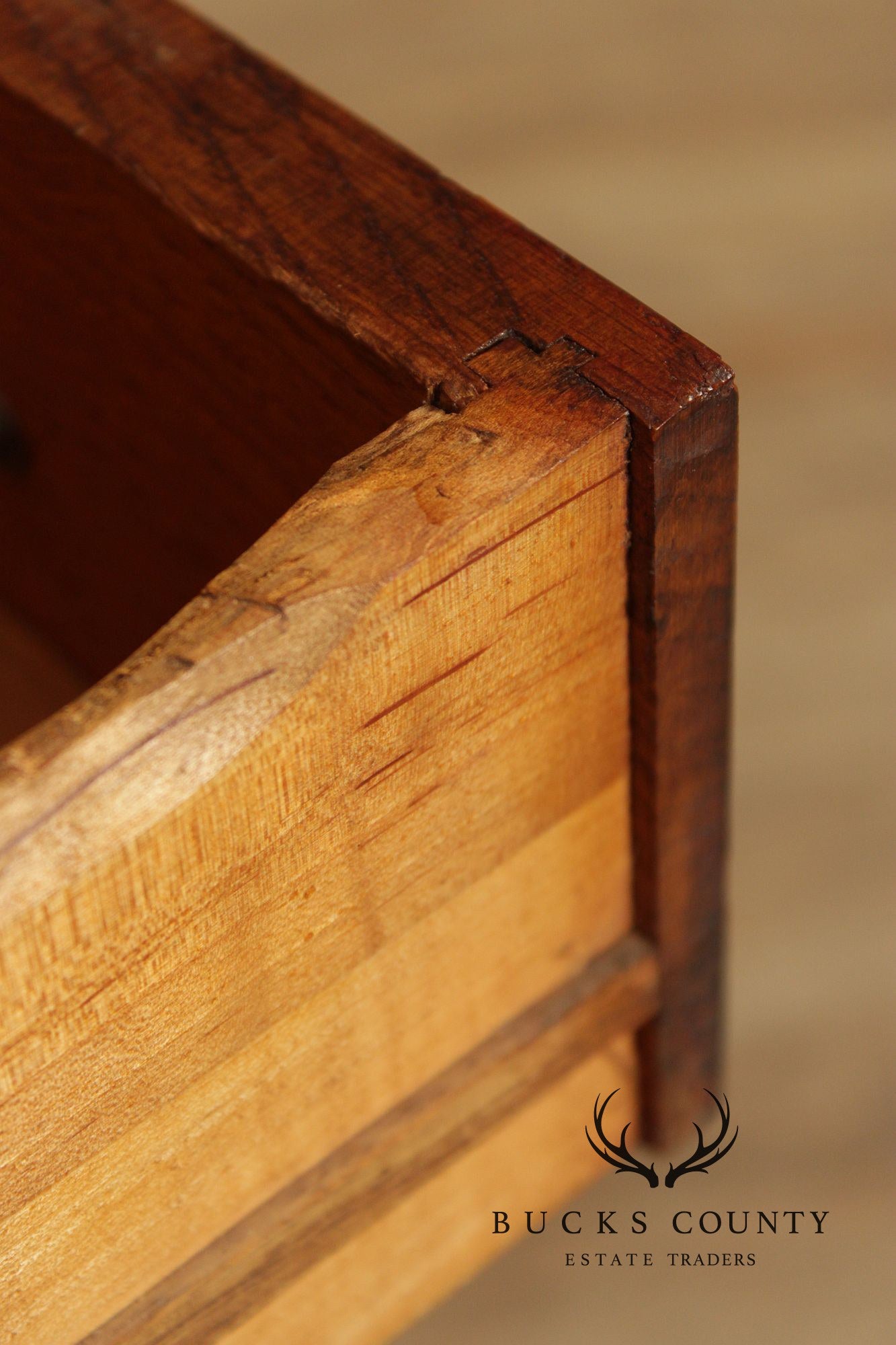 Antique Arts & Crafts Mission Oak Secretary Desk Bookcase