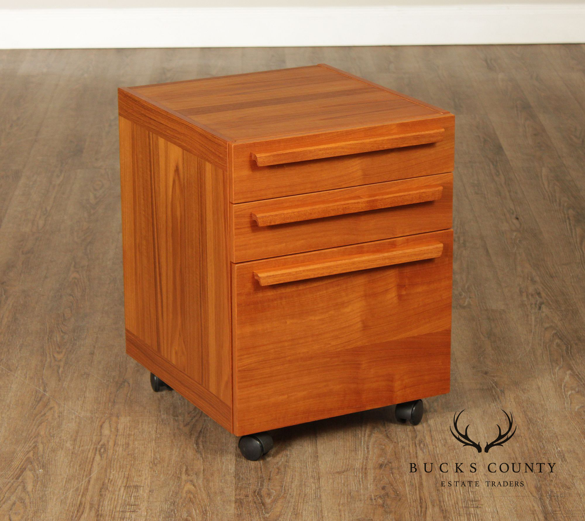 Interform Collection Danish Modern Teak Filing Cabinet