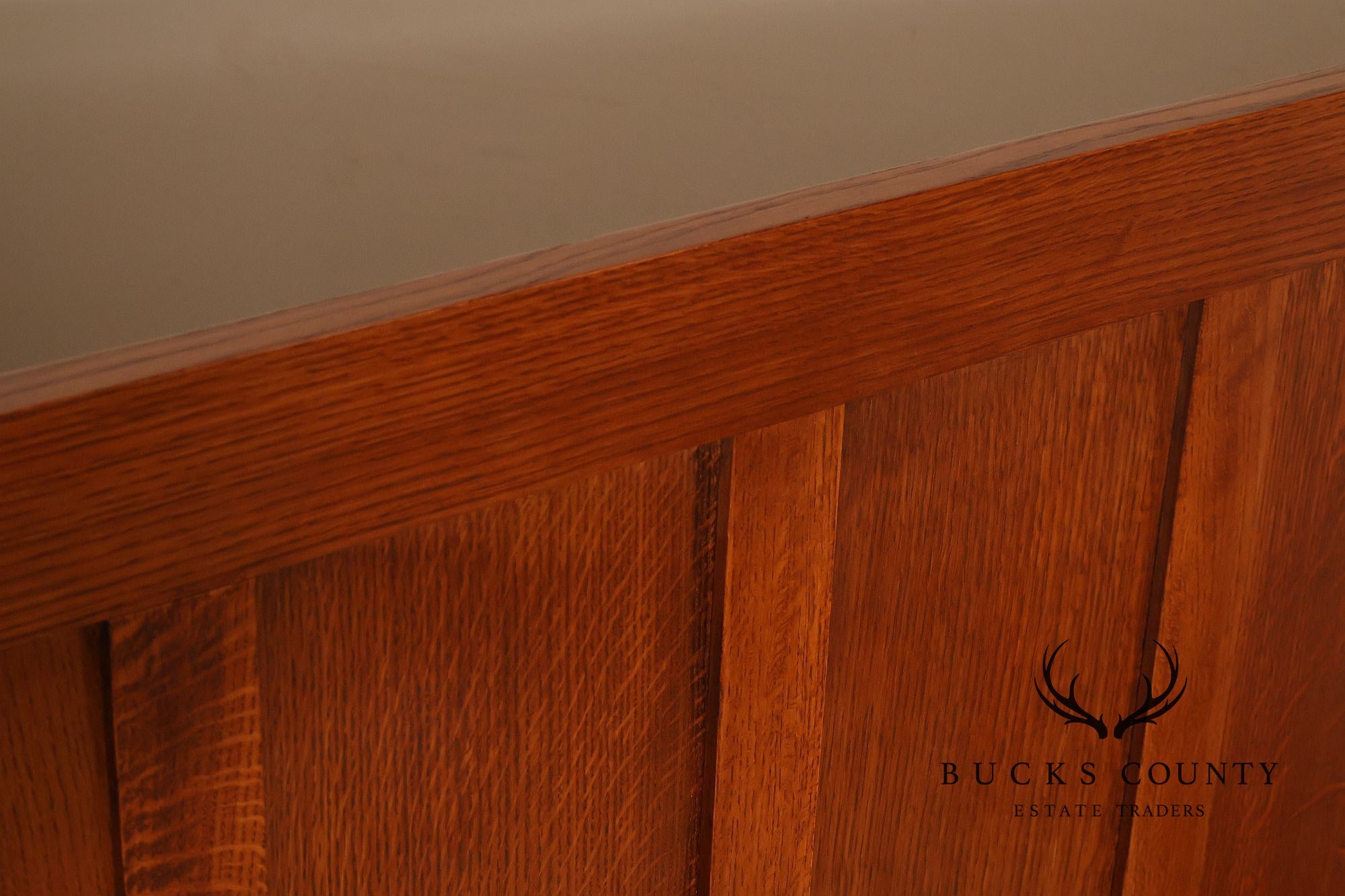 Custom Quality Mission Style Full-Size Oak Bed