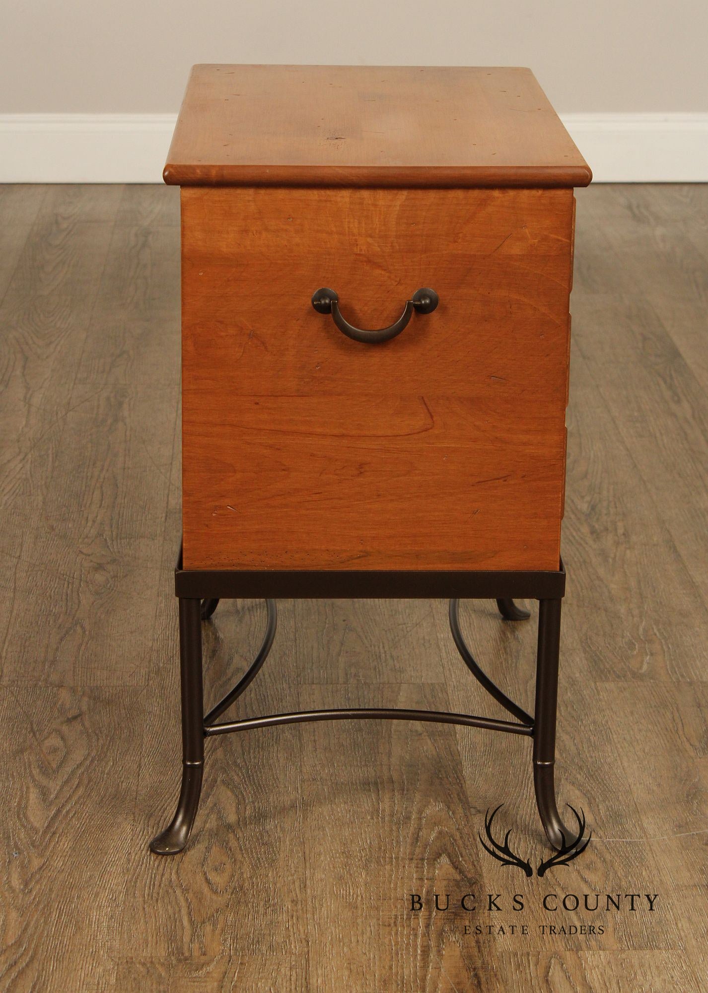 Vintage Three-Drawer Side Chest on Stand