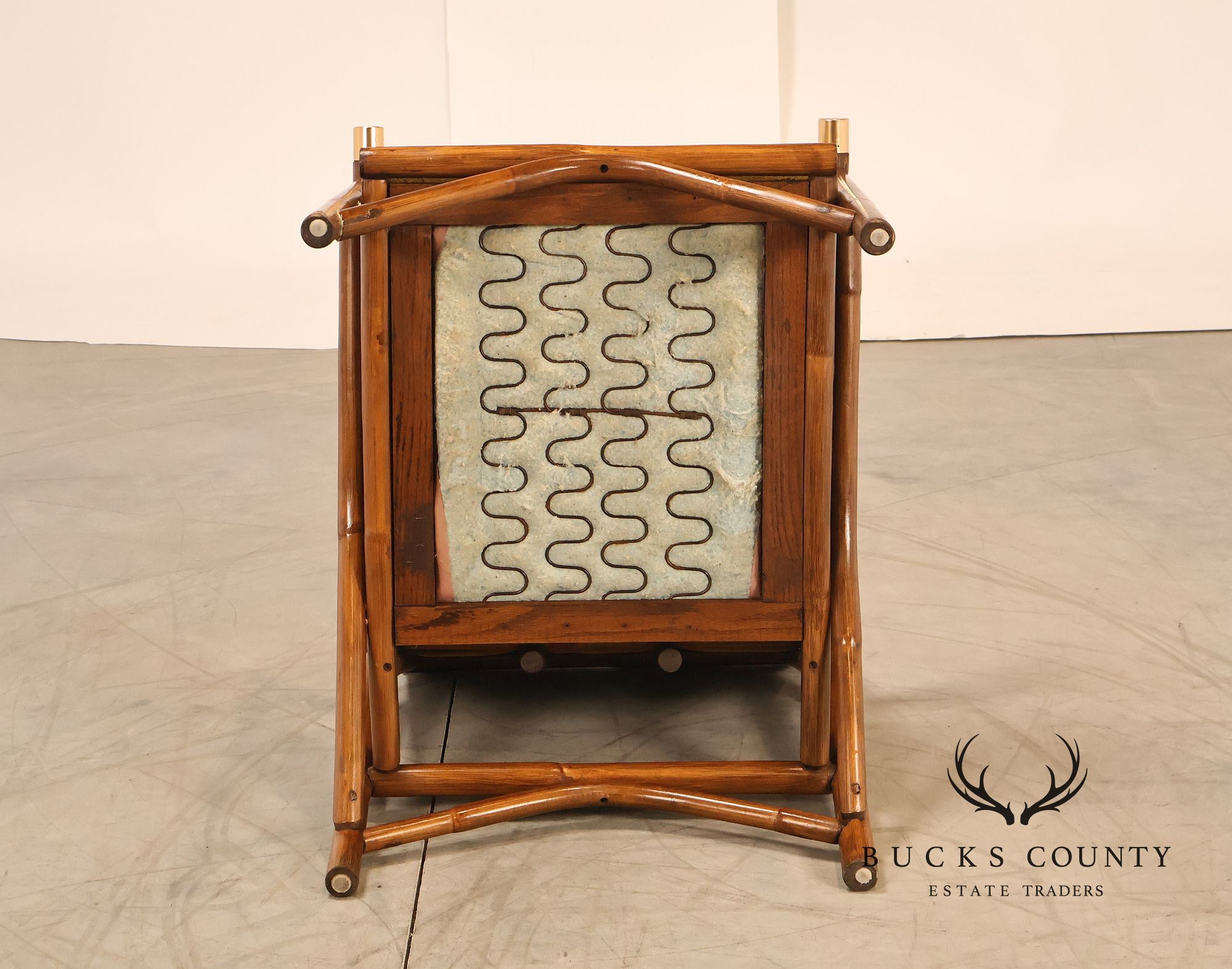 Vogue Coastal Vintage Rattan Bamboo Armchair