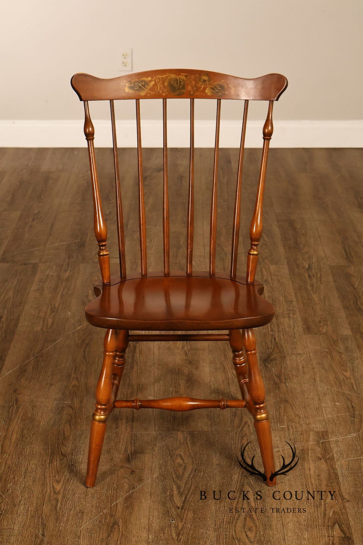 L. Hitchcock Set Of 4 Fan-Back Windsor Side Dining Chairs
