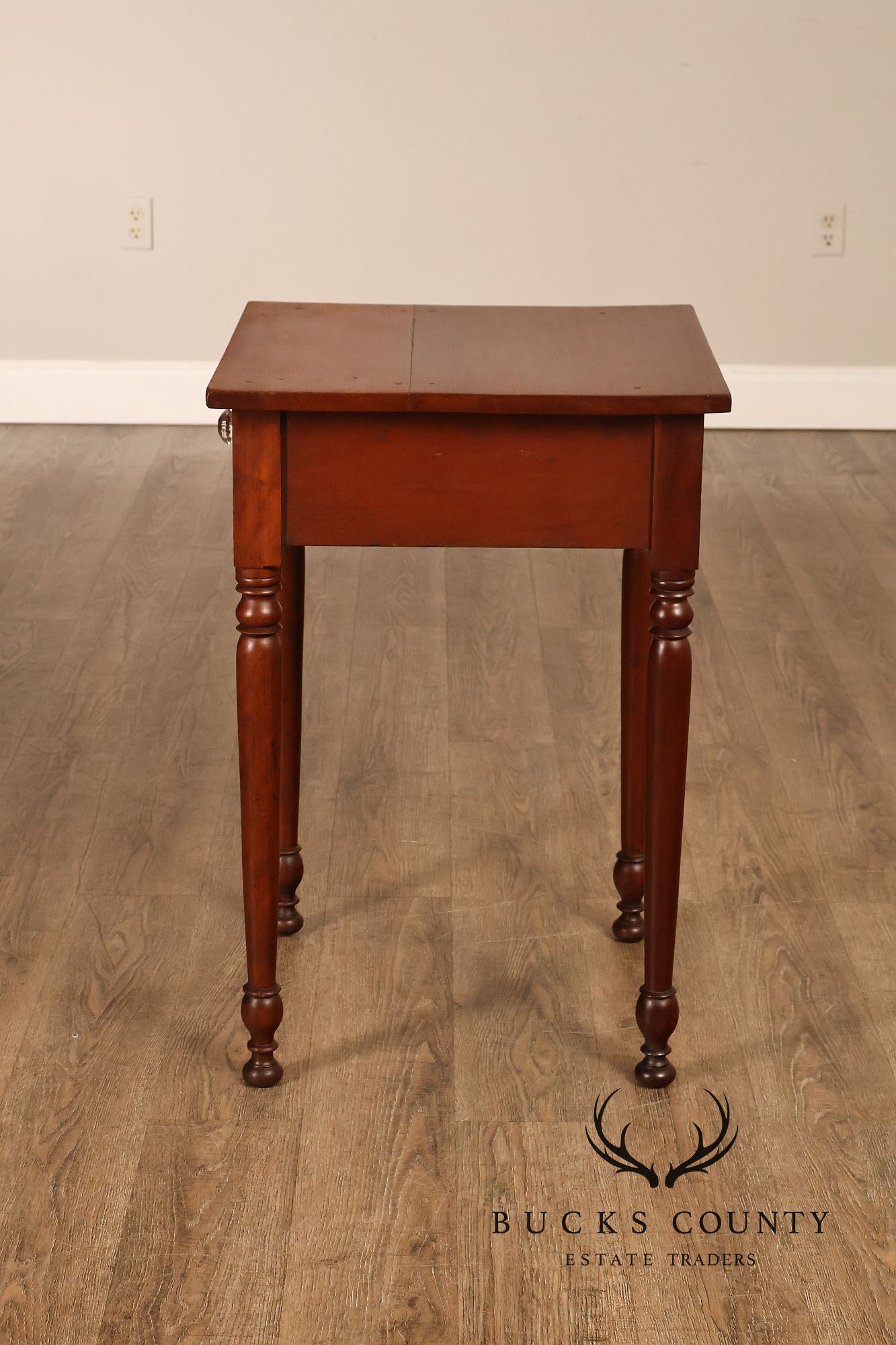 Antique American Empire Poplar Work Table