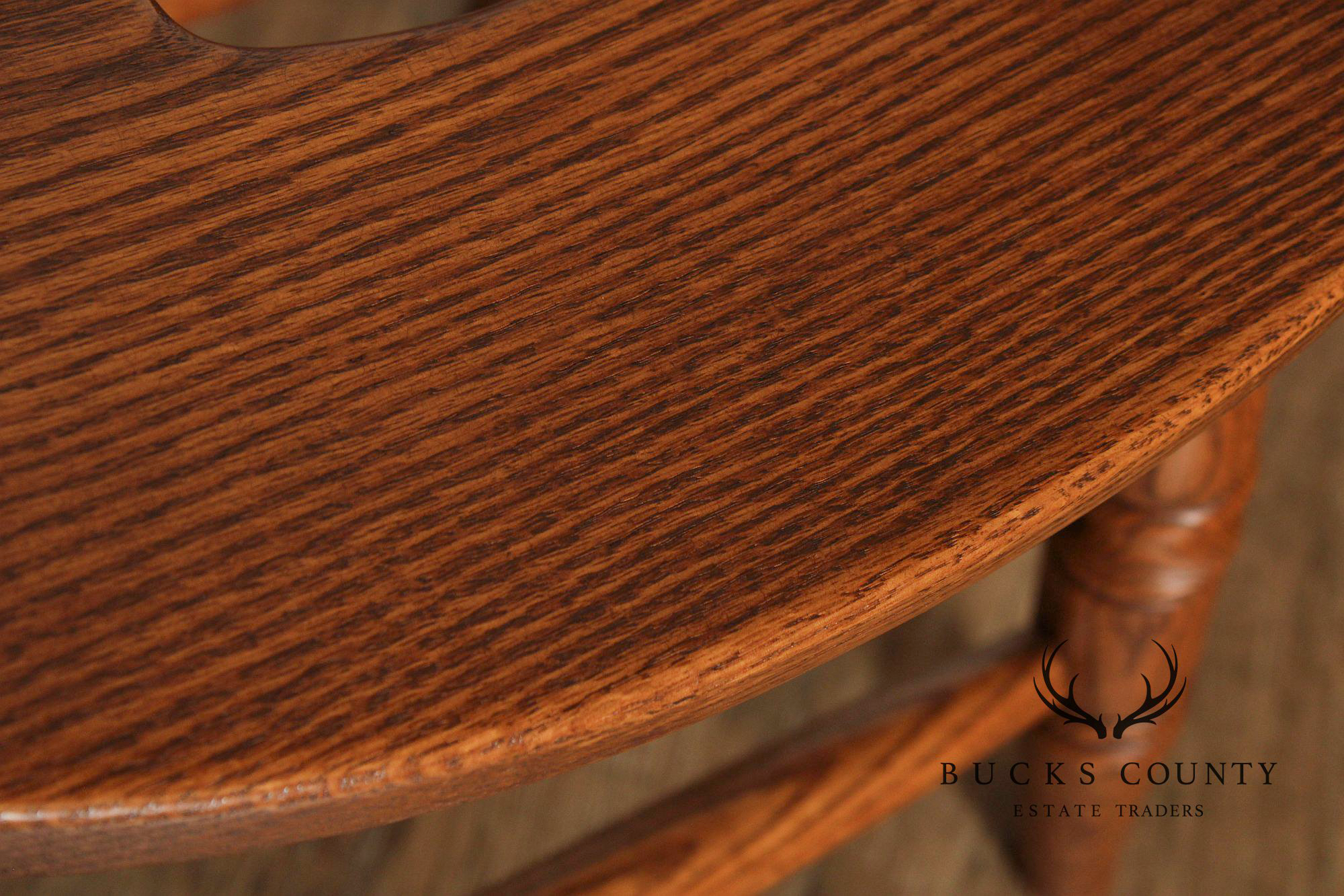 Quality Oak Saddle Seat Stool