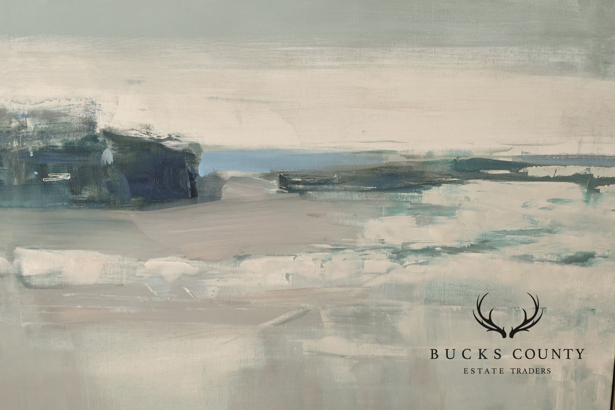 Abstract Ocean Landscape Painting, 'Off the Path'